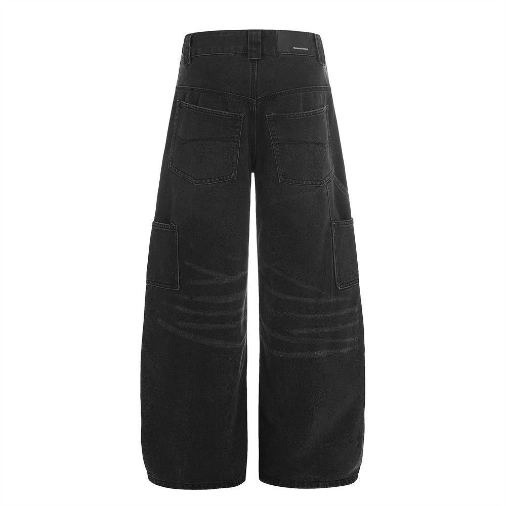 Jean American vintage washed distressed curved jeans for men. Size US 32 / EU 48 - 2 Thumbnail