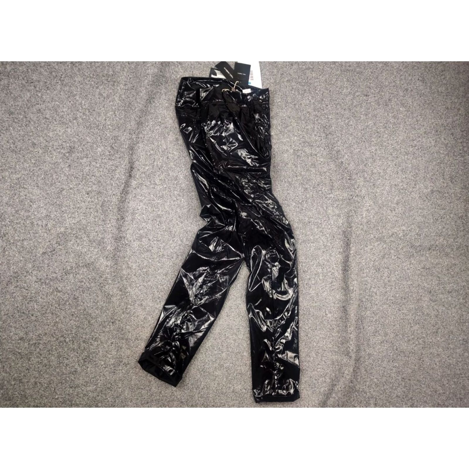Dolce & Gabbana Dolce&Gabbana New Pants Black Shining lacquer Nylon Skinny Men Trouser Shirt Size US 32 / EU 48 - 2 Thumbnail