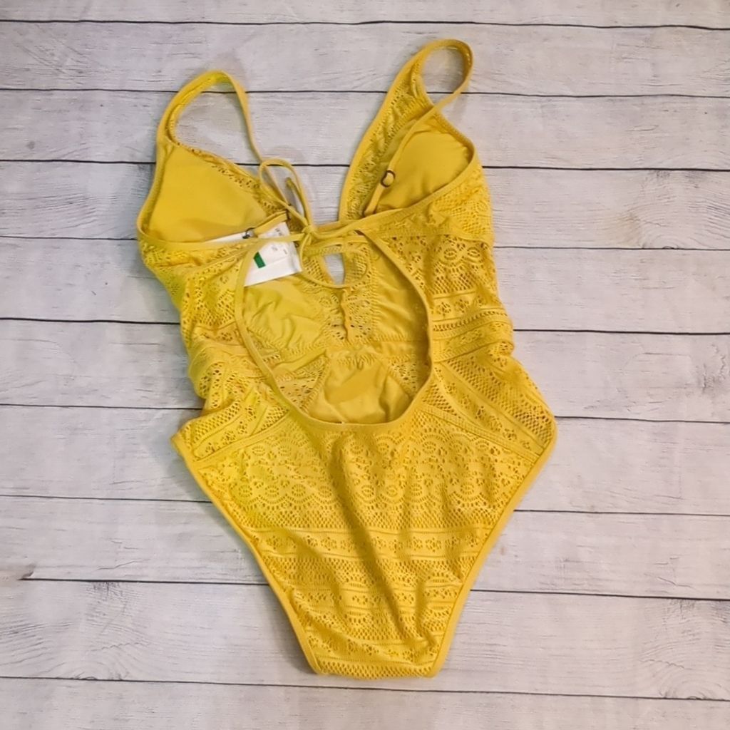 Other Becca yellow one piece swimsuit size large Size ONE SIZE - 3 Thumbnail