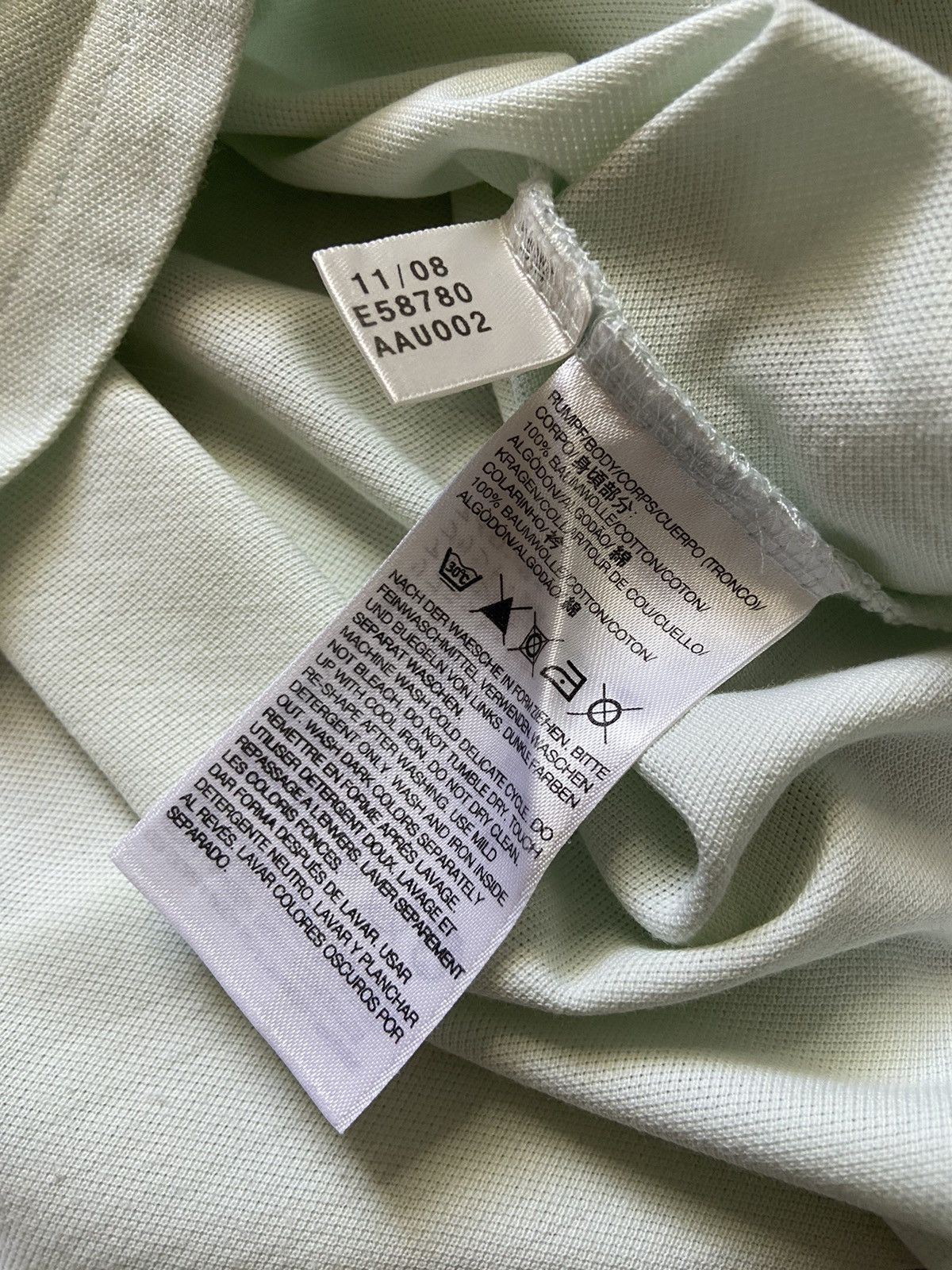 Yohji Yamamoto YOHJI YAMAMOTO x ADIDAS Y3 Collection Mint Polo Tee Shirt Size US M / EU 48-50 / 2 - 7 Thumbnail