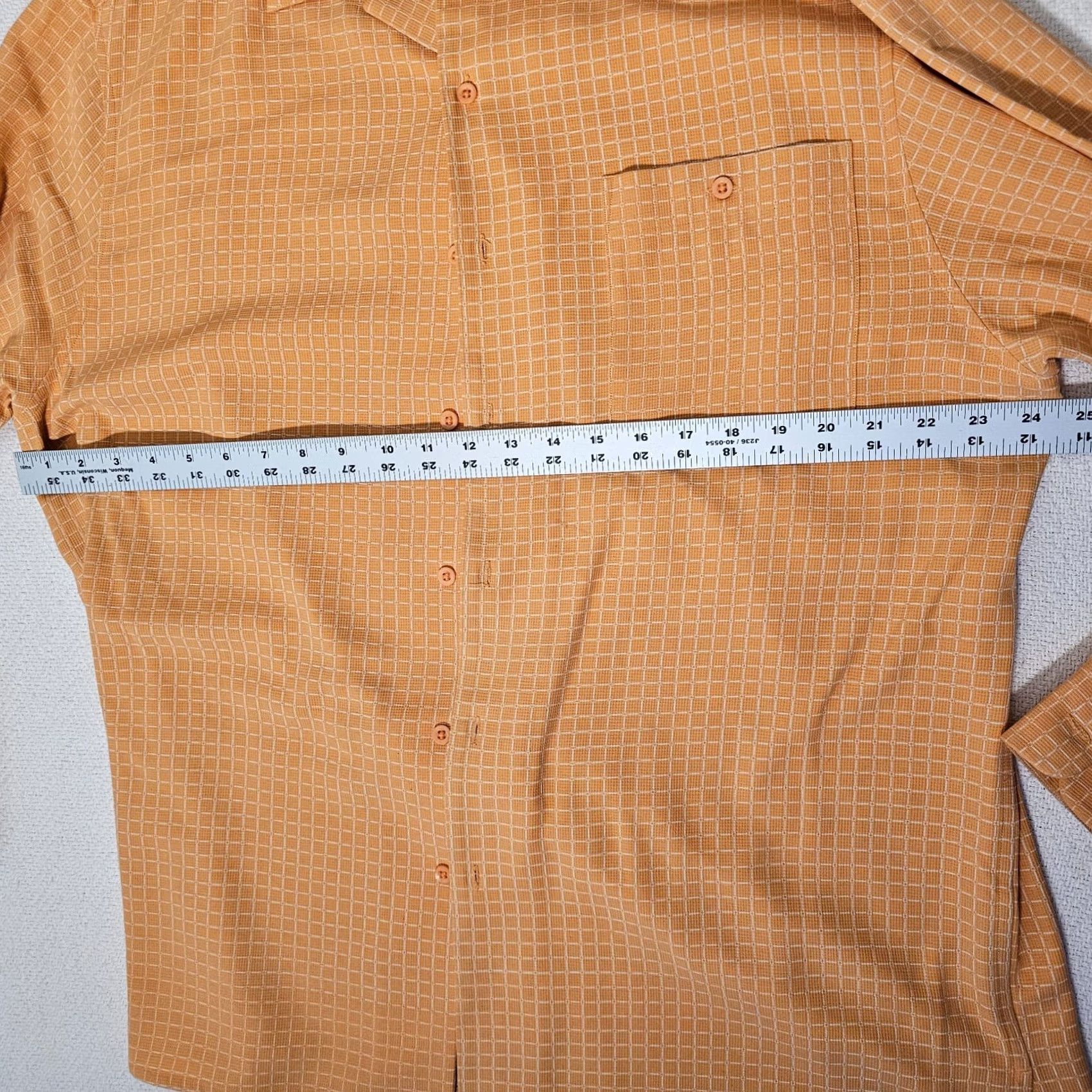 Vintage Paul Fredrick Silk Button-Up Shirt Men's L Orange Checkered Long Sleeve Button-Up Shirt Size US L / EU 52-54 / 3 - 5 Thumbnail