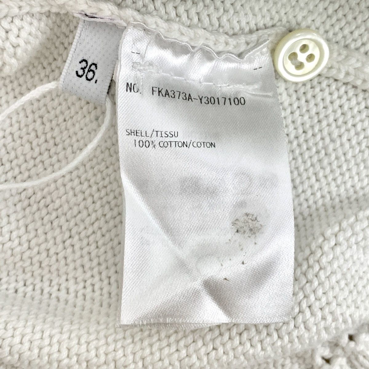 Thom Browne Thom Browne Off-white Long Sleeve Knit Sweater K26WX Size XS / US 0-2 / IT 36-38 - 6 Thumbnail