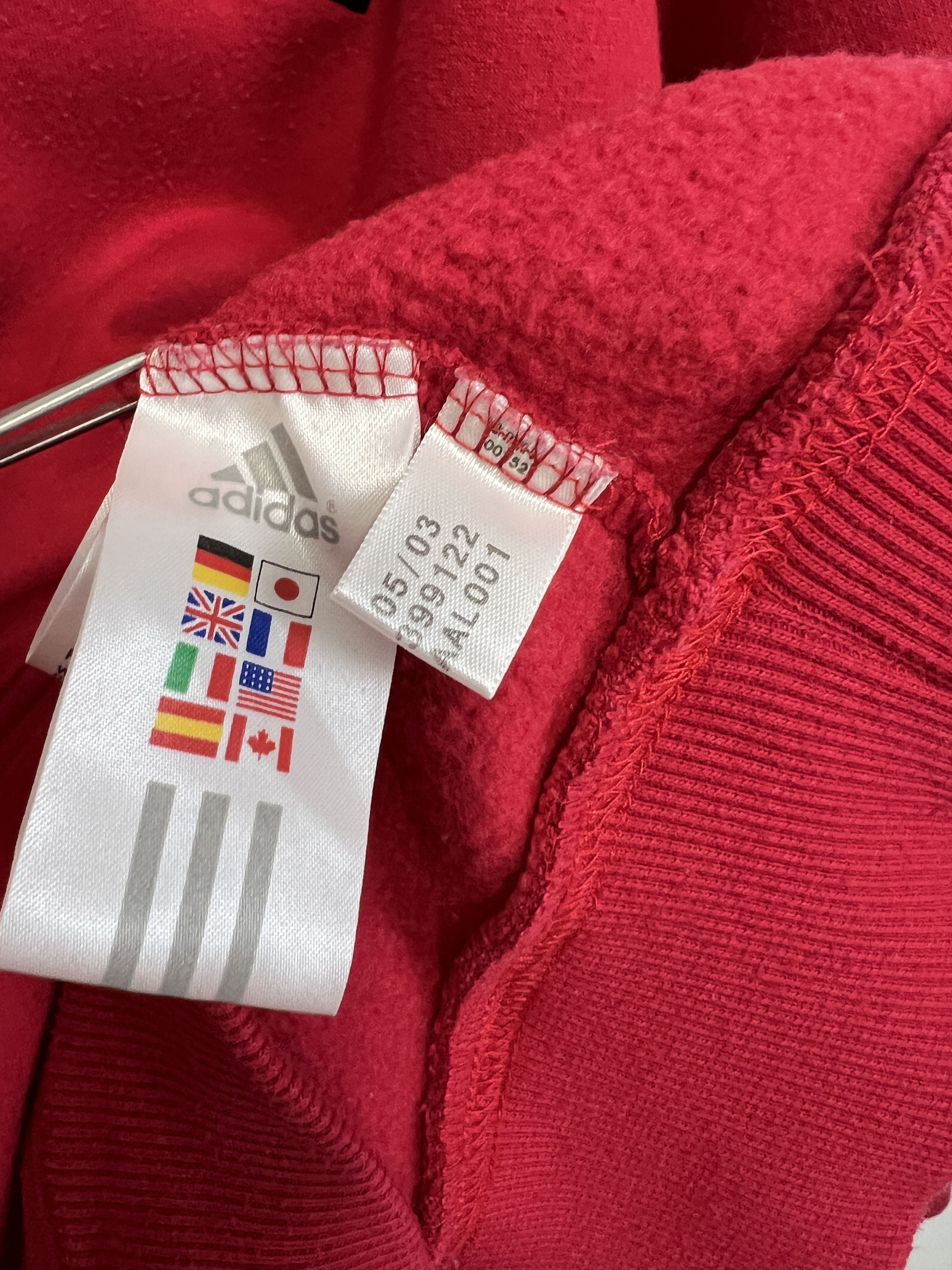Adidas Vintage Bayern Munich Football Jacket Soccer Hoodie Rare Size US L / EU 52-54 / 3 - 8 Thumbnail