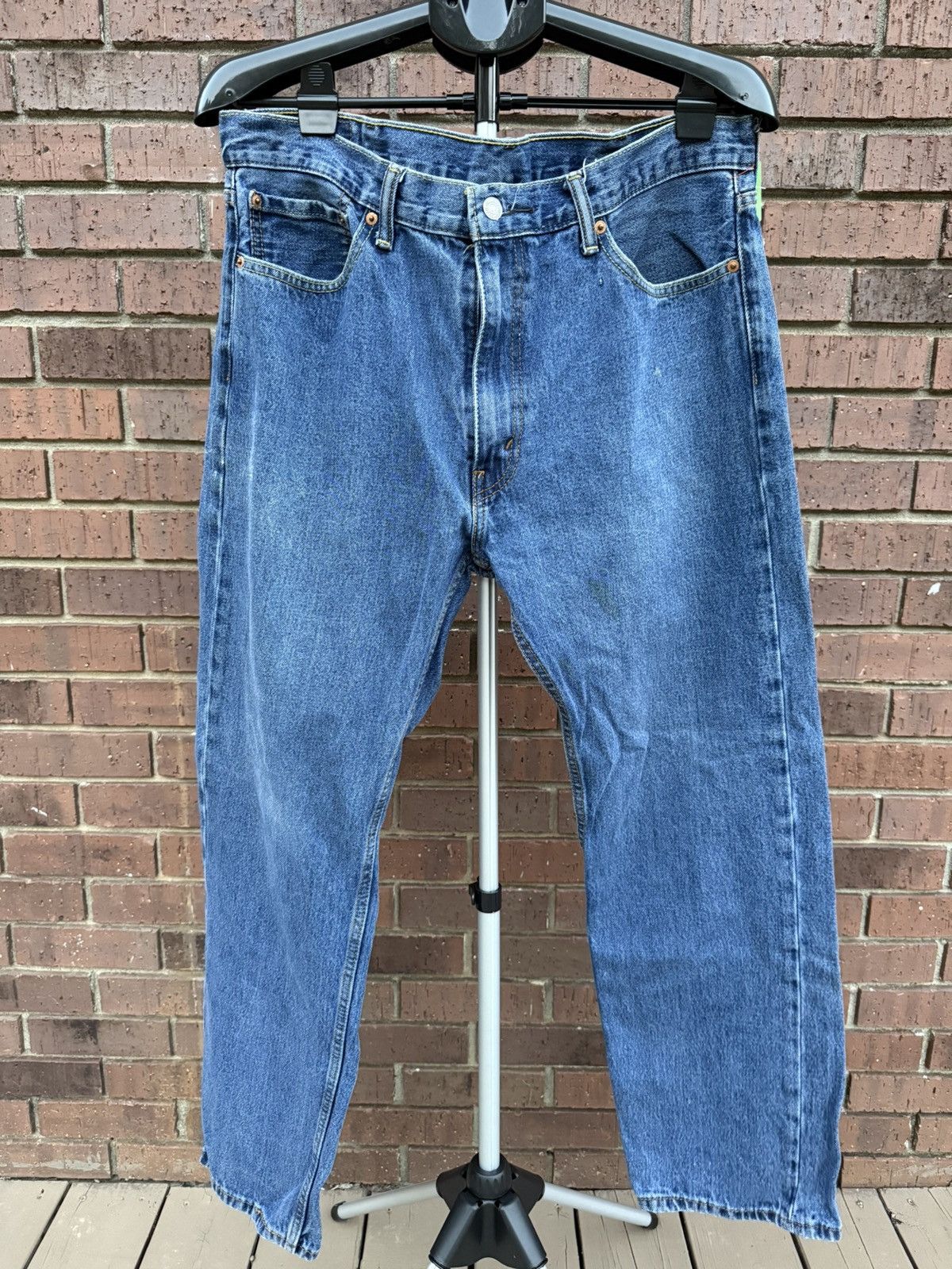 Levi's Levis 505 Denim Blue Jeans Mens Size 38 X 32 Straight Leg Size US 38 / EU 54 - 1 Thumbnail
