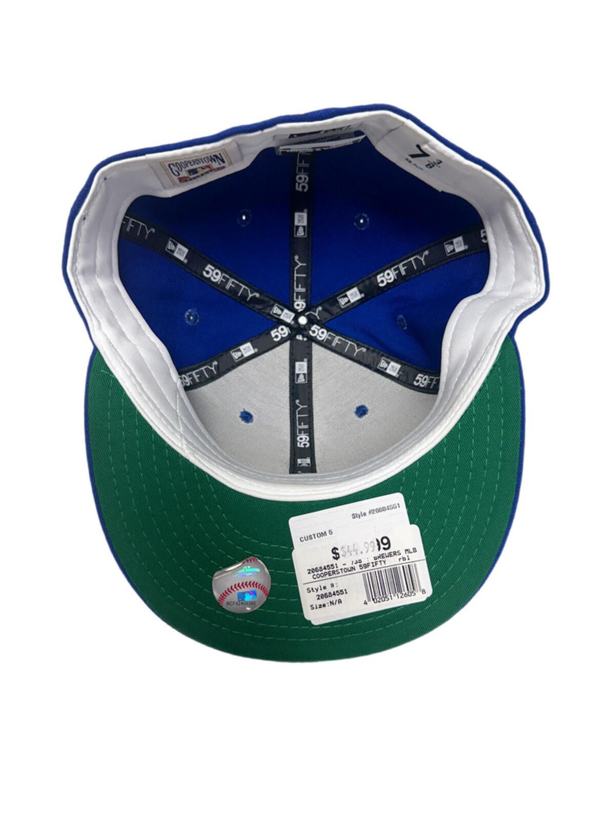 New Era New Era Milwaukee Brewers Old School Logo 59FIFTY 7 3/8 Size ONE SIZE - 6 Thumbnail