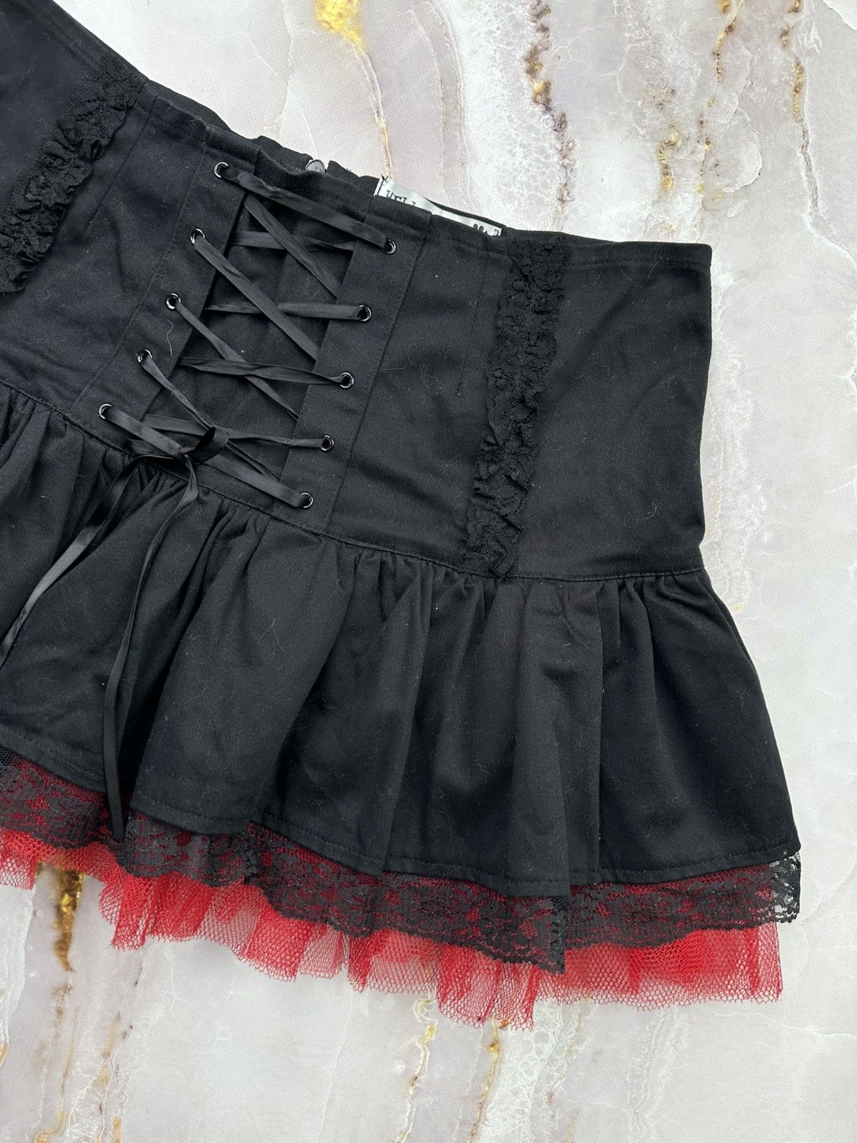 Japanese Brand Vintage Flared Mini Skirt Size 29" - 4 Thumbnail