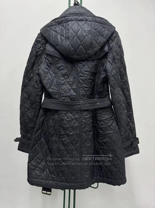 Burberry Burberry Black Cotton Check Quilted Jacket. Size M / US 6-8 / IT 42-44 - 3 Thumbnail