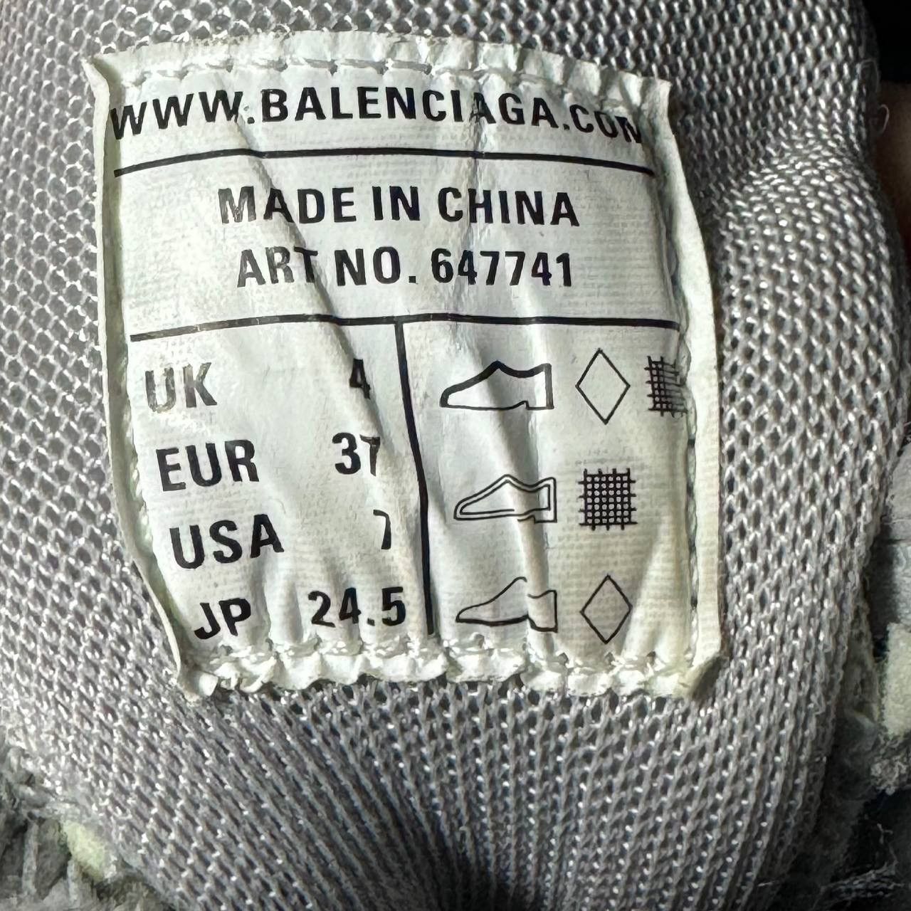 Balenciaga Balenciaga track 1 Clear Sole gray Size US 5 / EU 37 - 6 Thumbnail