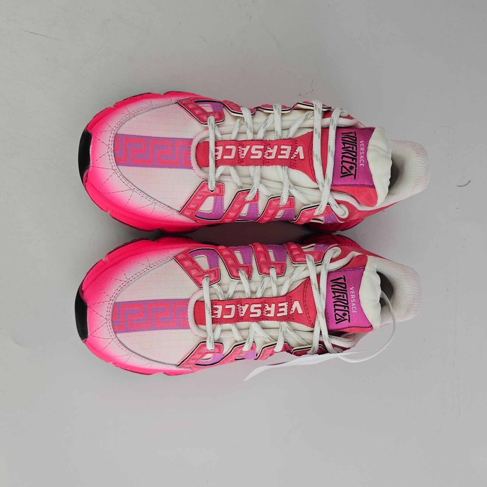 Versace Versace Trigreca Pink Low Top Sneakers New Size US 12 / IT 42 - 7 Thumbnail