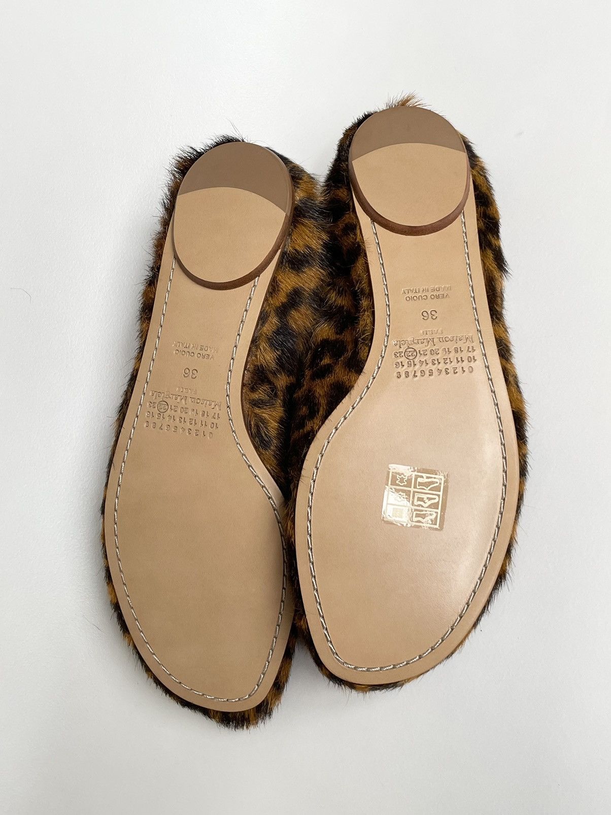 Maison Margiela ‘Cheetah Print’ Pony Hair Ballet Flats Size US 6 / IT 36 - 13 Thumbnail