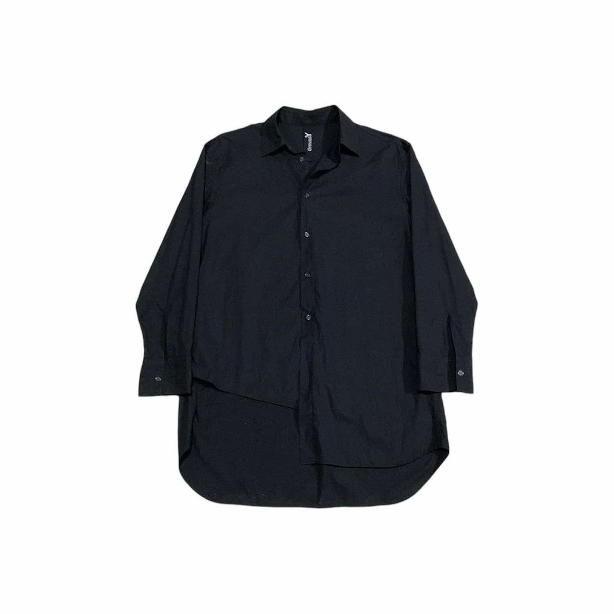 Ground Y × Y's × Yohji Yamamoto 🔥Ground Y By Yohji Yamamoto Asymmetrical Shirt Size US XL / EU 56 / 4 - 1 Thumbnail