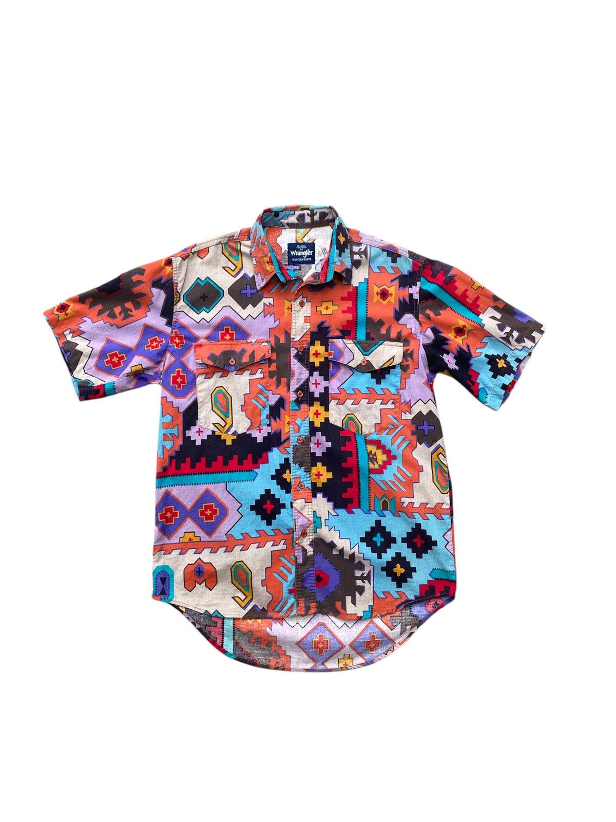 Vintage Vintage Wrangler Aztec Navajo Native Shirt Size US M / EU 48-50 / 2 - 1 Thumbnail