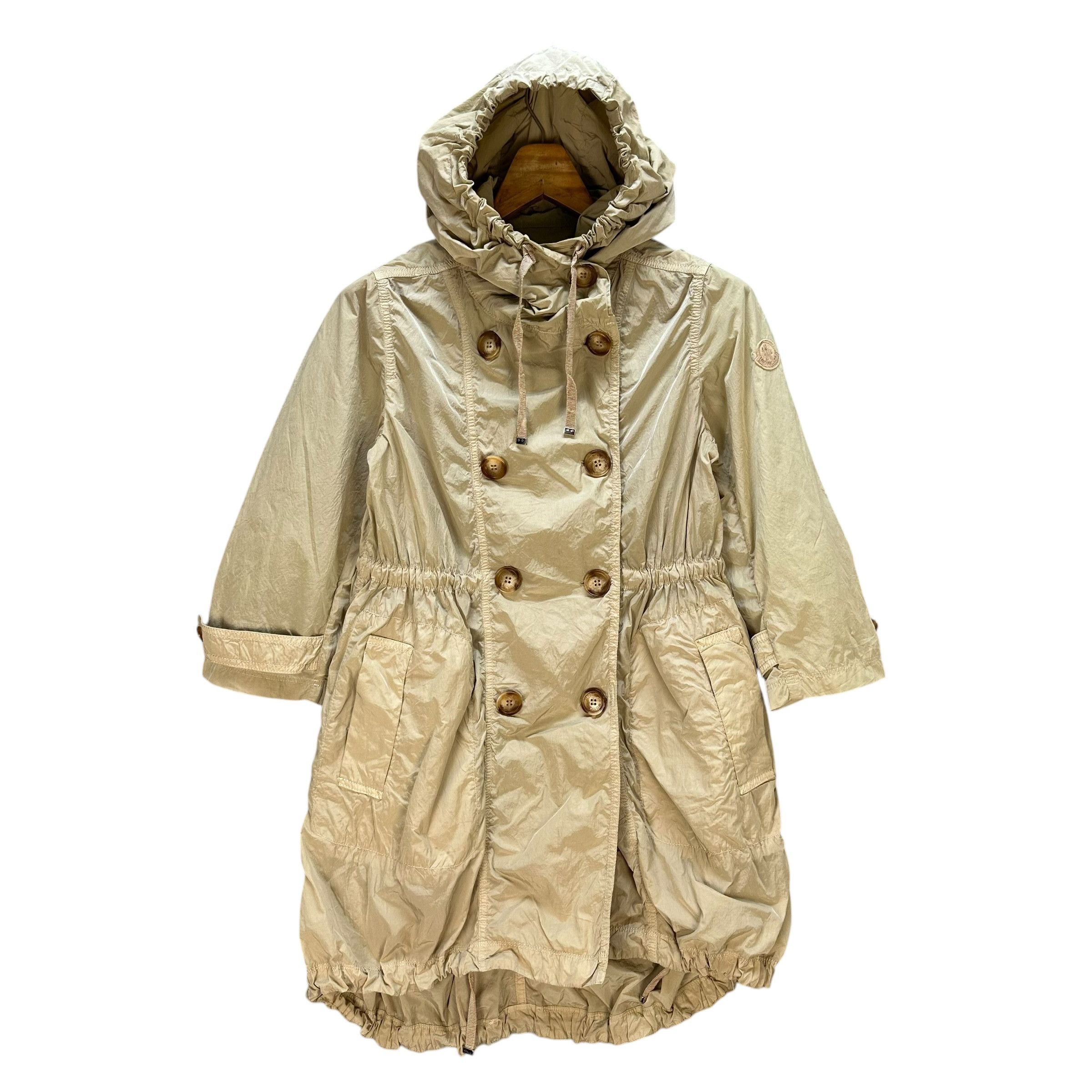 Moncler MONCLER Double Breast Nylon Jacket Hooded Parka #A71-1720 Size S / US 4 / IT 40 - 1 Thumbnail