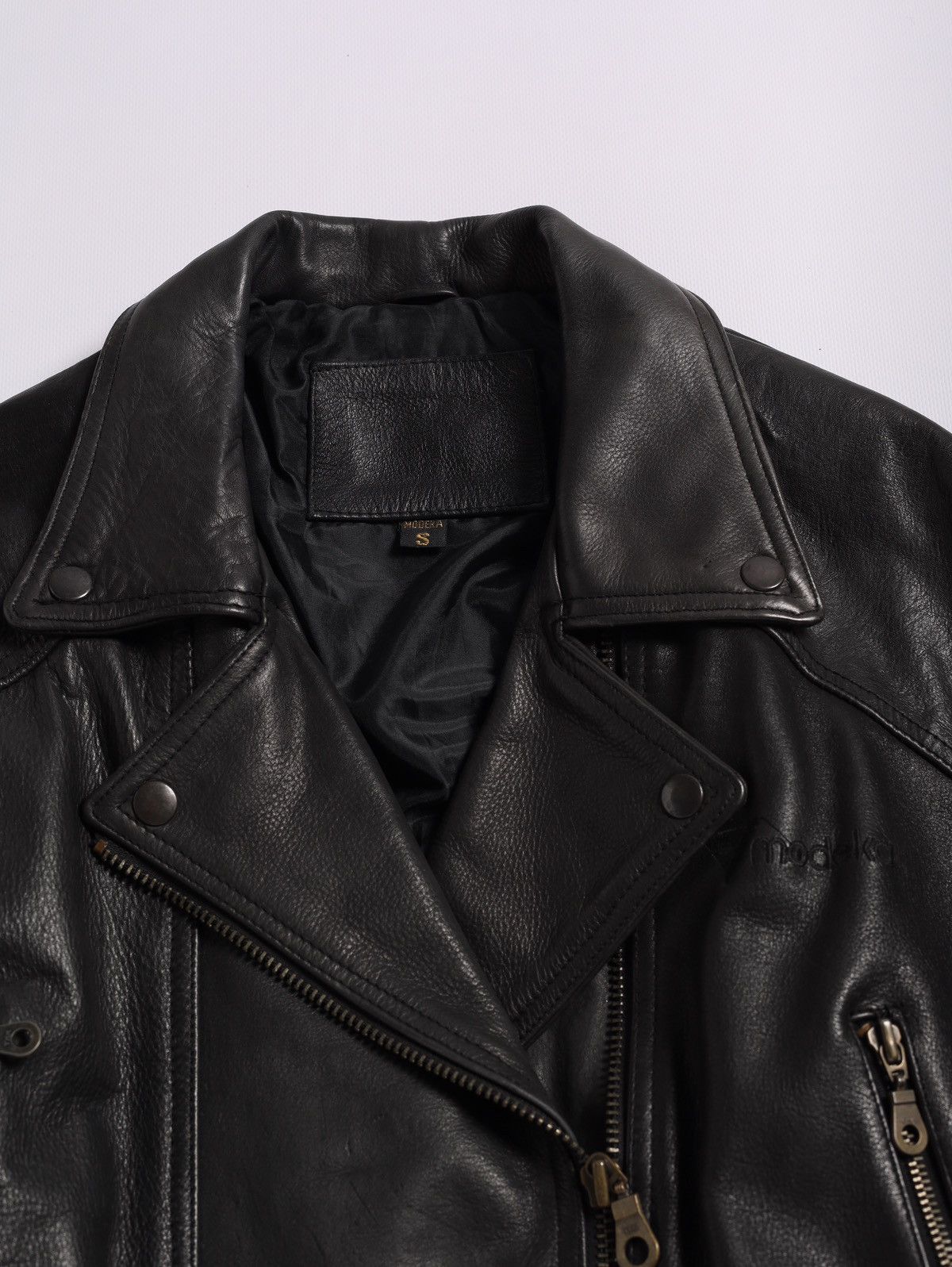 Genuine Leather Modeka Leather Biker Jacket Moto Racing Vintage Size S / US 4 / IT 40 - 6 Thumbnail