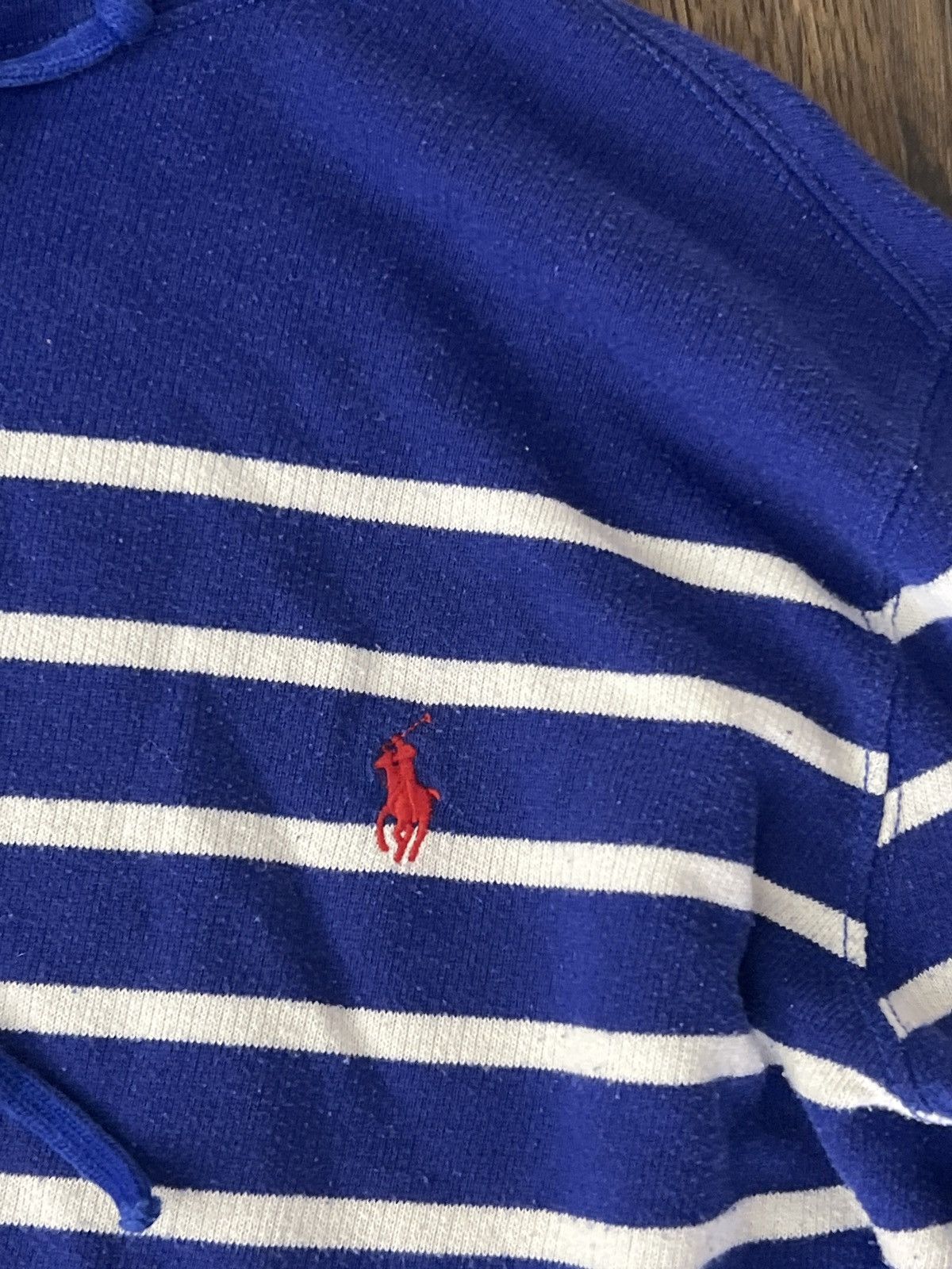 Polo Ralph Lauren × Ralph Lauren Polo Ralph Lauren Men's Striped Pullover Hoodie Size US L / EU 52-54 / 3 - 4 Thumbnail
