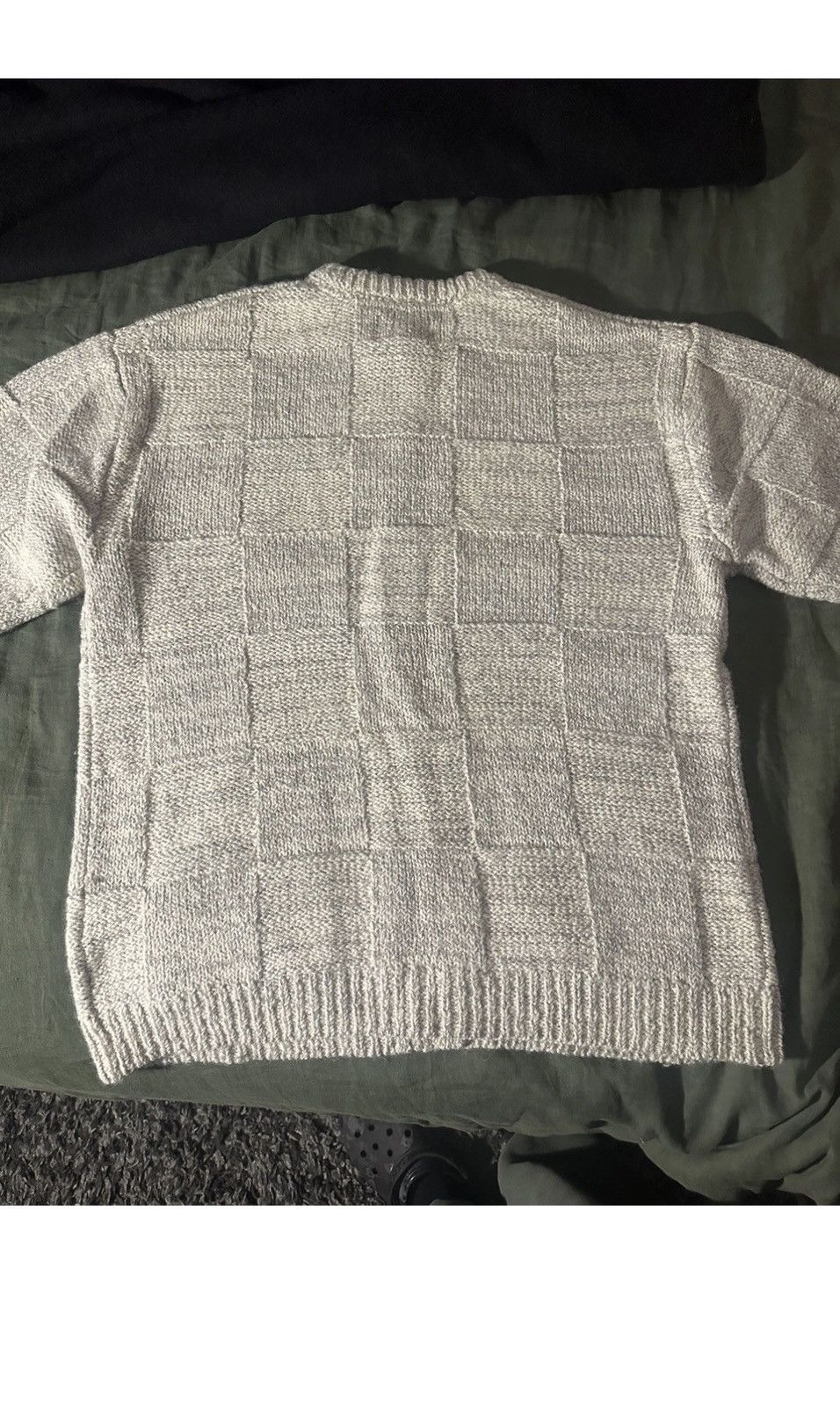 Number (N)ine Number (N)ine Men’s WOOL MIX PLAID CREWNECK KNIT CARDIGAN Size US L / EU 52-54 / 3 - 6 Thumbnail