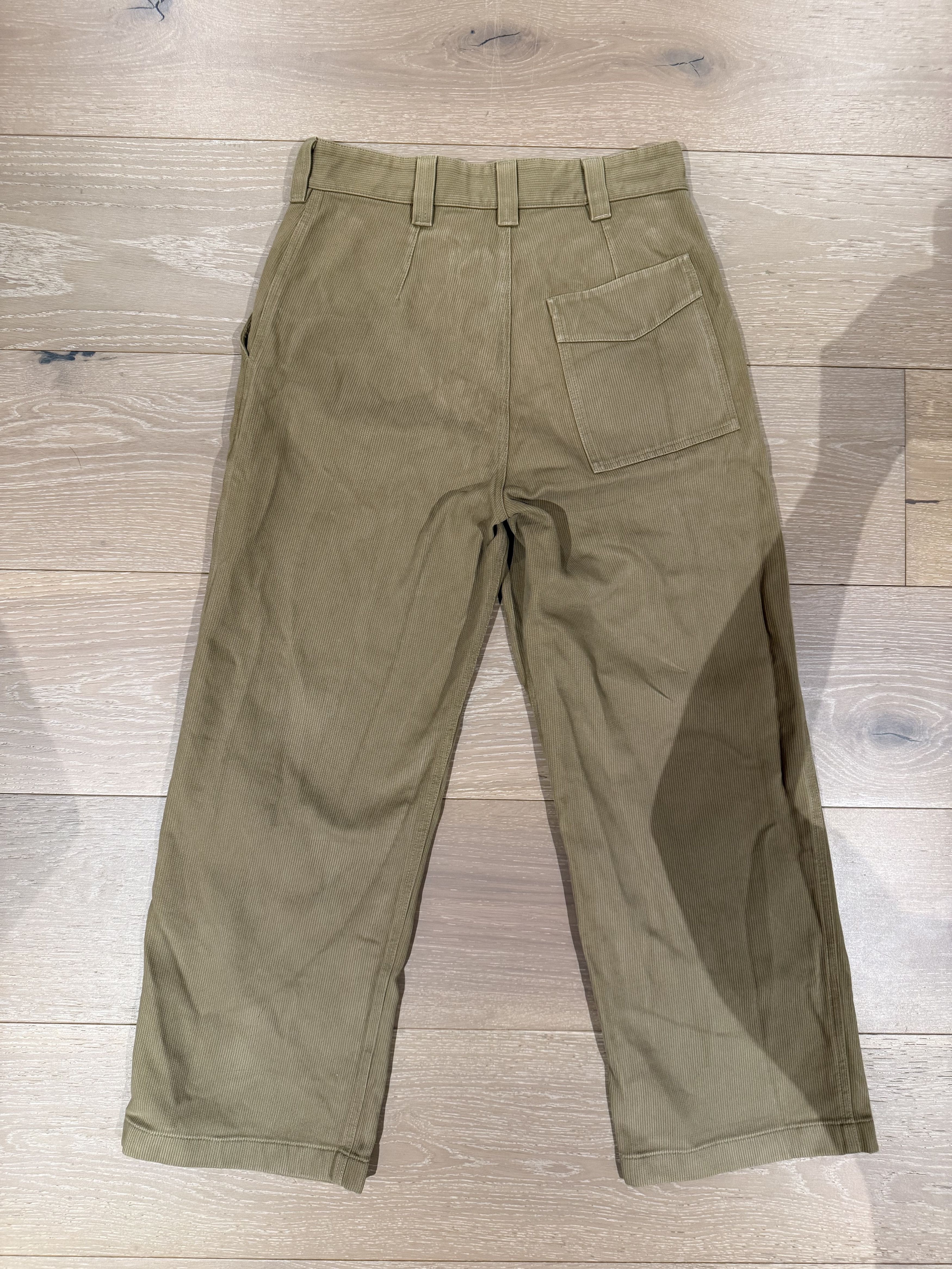 Other 💚 Thom Morison Wide Bedford Pant Fawn Small NEW Size US 32 / EU 48 - 13 Thumbnail