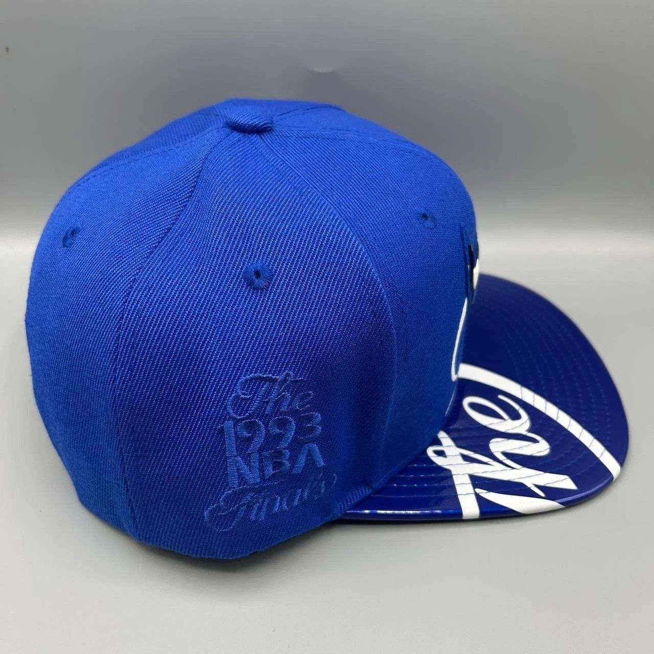 Mitchell & Ness Chicago Bulls NBA Hat Men Blue The Finals Snap Back Cap Size ONE SIZE - 8 Thumbnail