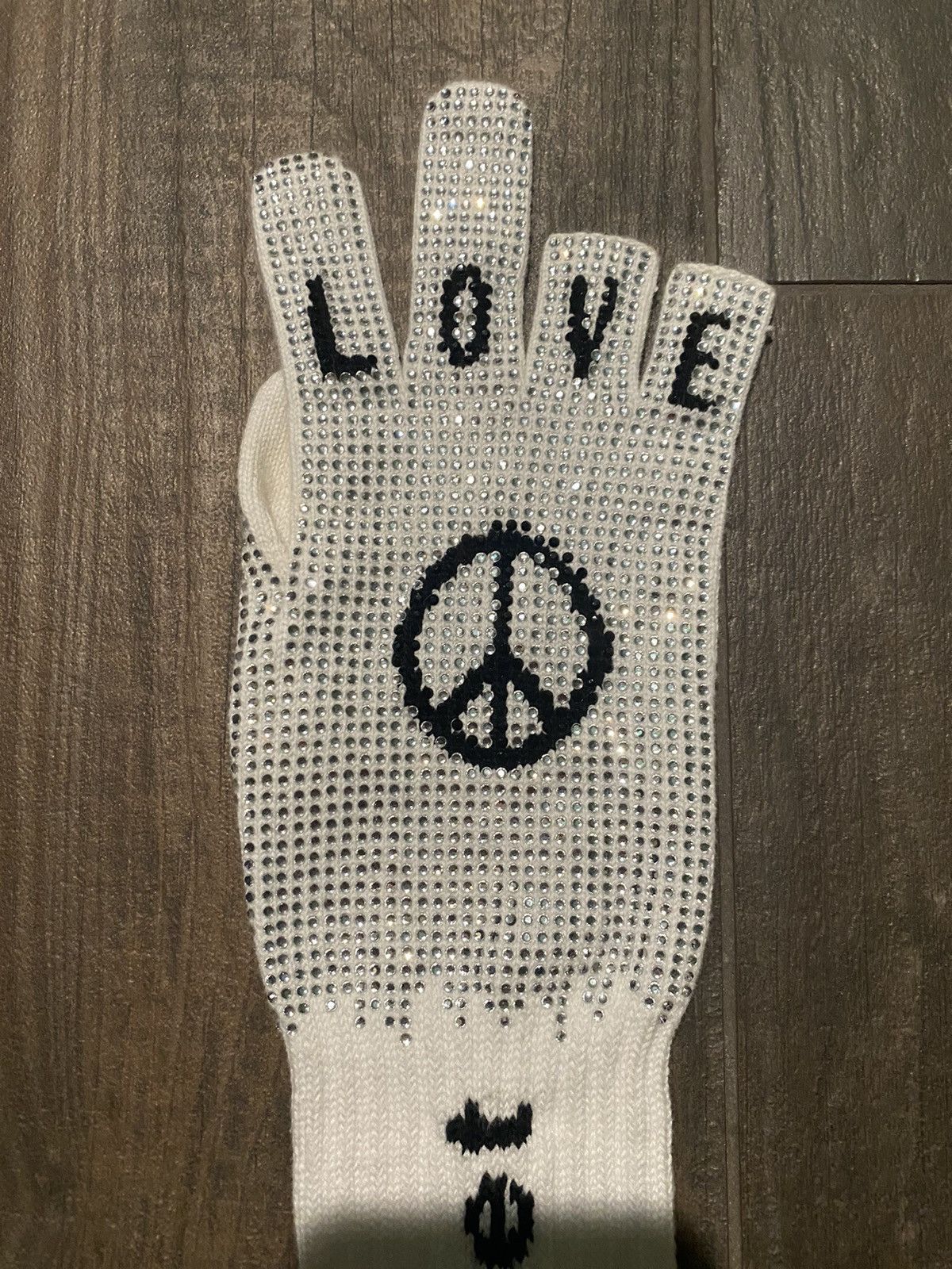 Doublet Doublet Finger Sign Studded Gloves Size ONE SIZE - 4 Thumbnail