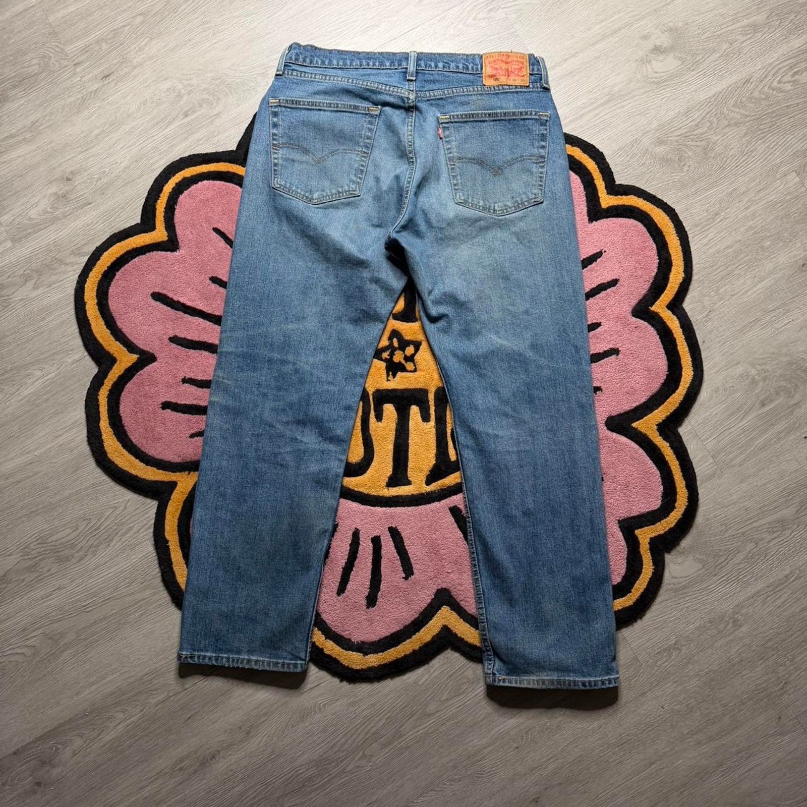Levi's Levi’s Strauss 505 Regular Straight Fit Dirty Wash Jeans Size US 36 / EU 52 - 7 Thumbnail