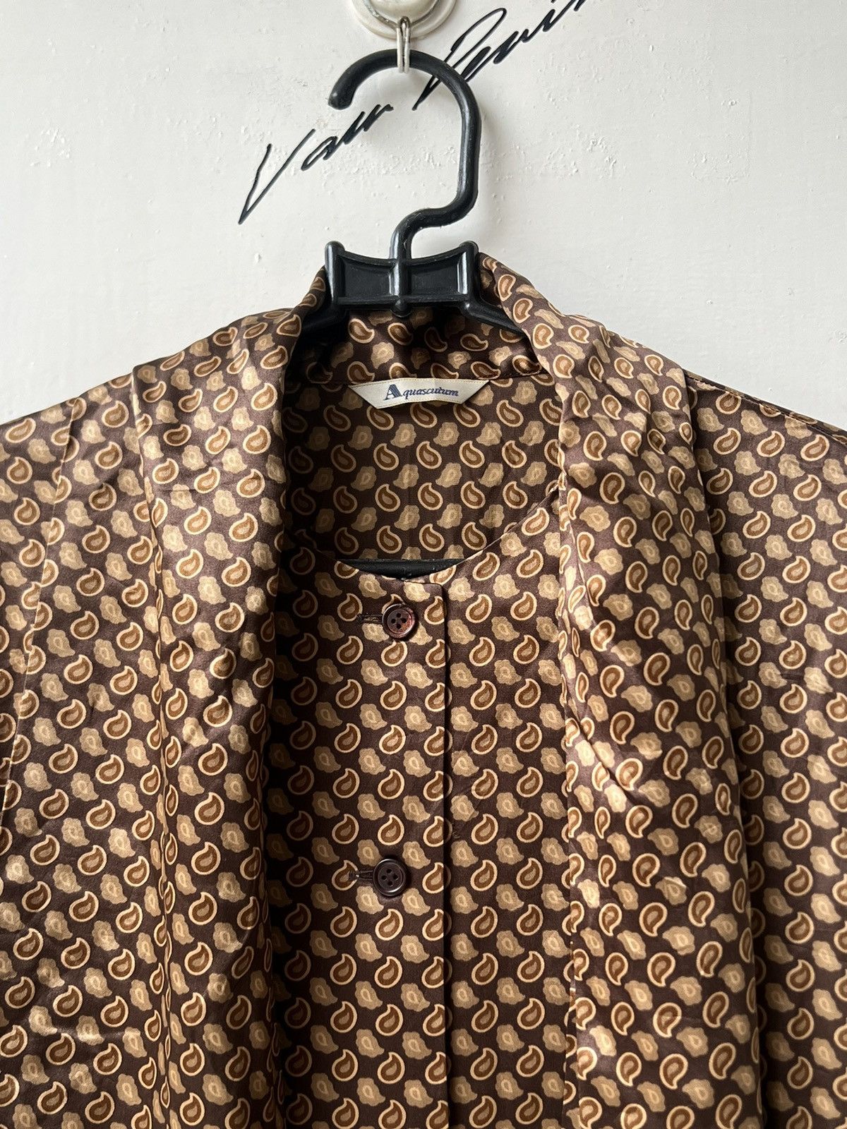 Aquascutum AQUASCUTUM Brown Motive Blouse Size US S / EU 44-46 / 1 - 4 Thumbnail