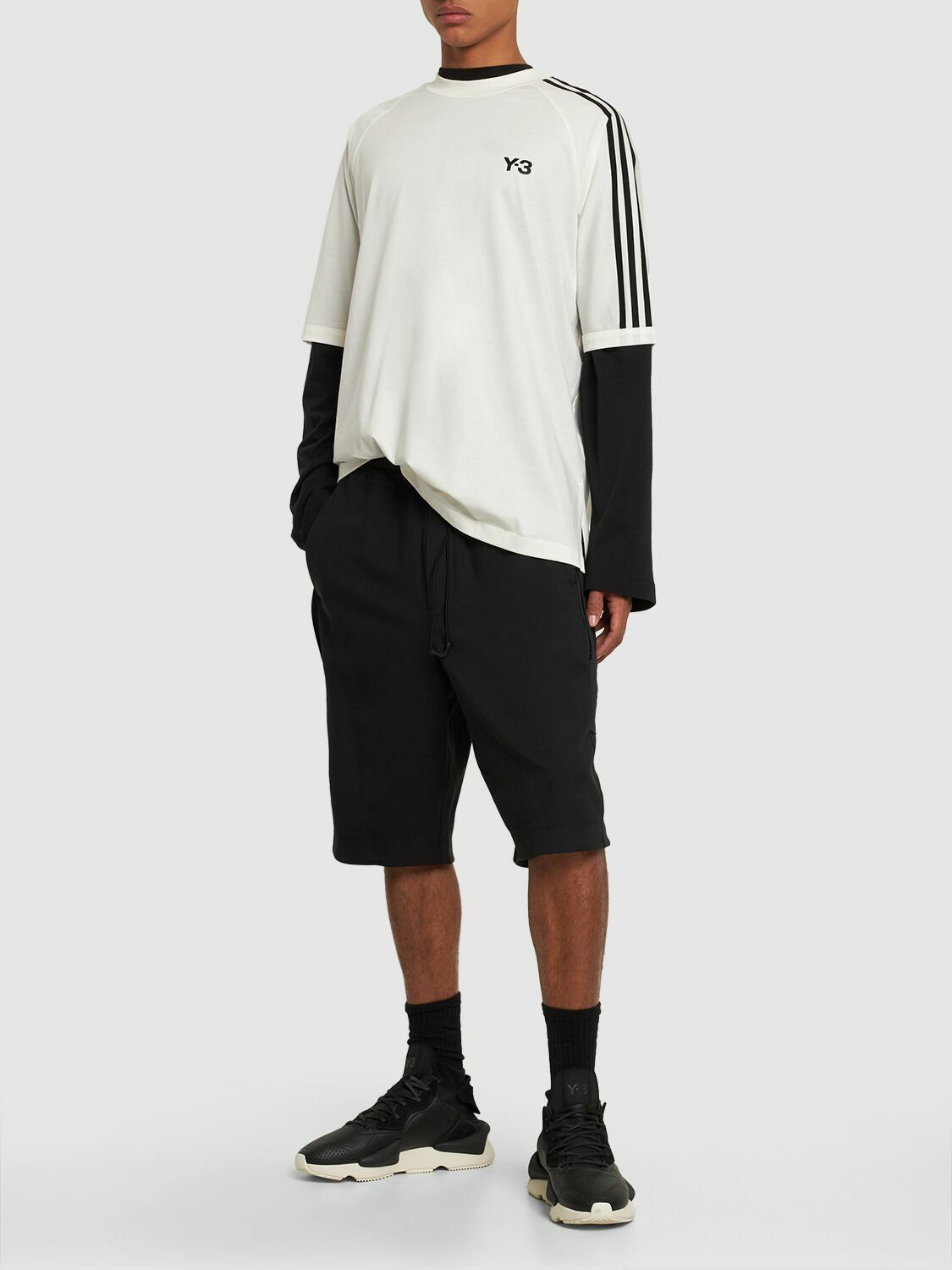 Y-3 o1y0525 Logo T-Shirt in Ivory Size US M / EU 48-50 / 2 - 4 Thumbnail