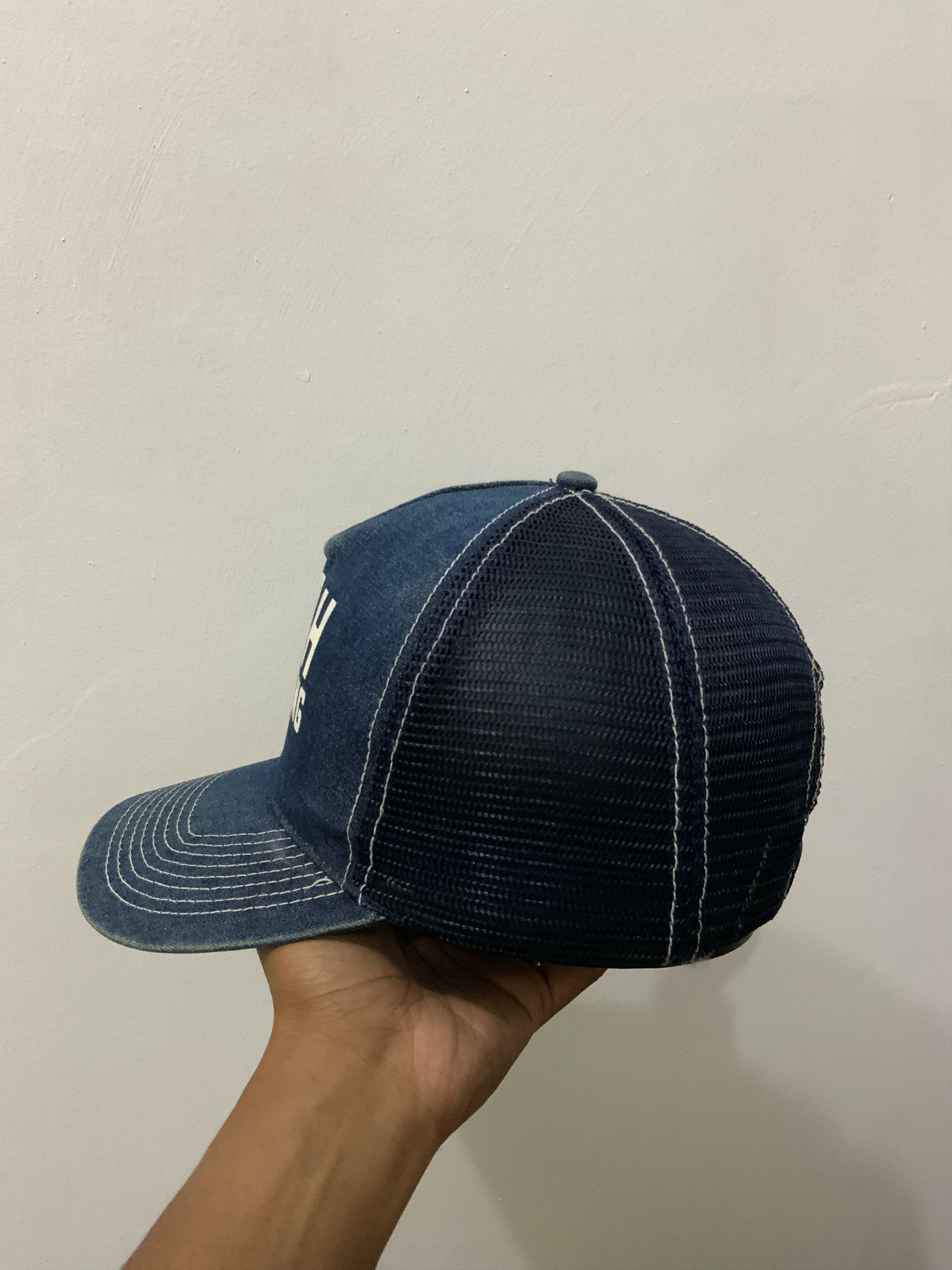 If Six Was Nine UOH Wrestling 66-14 Denime Trucker Hat Size ONE SIZE - 4 Thumbnail