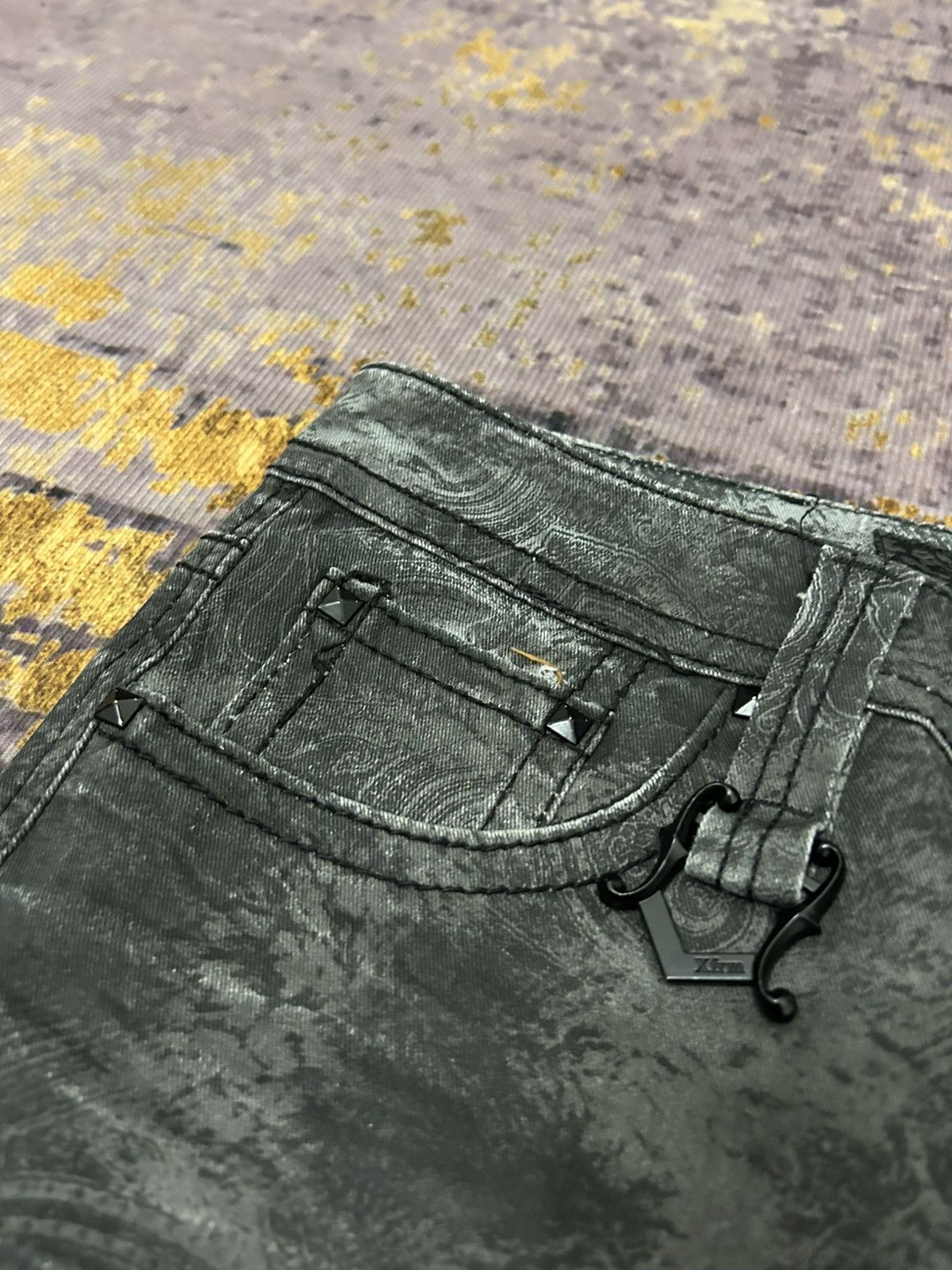 Beauty Beast Xfrm Paisley Studded Pants Size US 28 / EU 44 - 9 Thumbnail