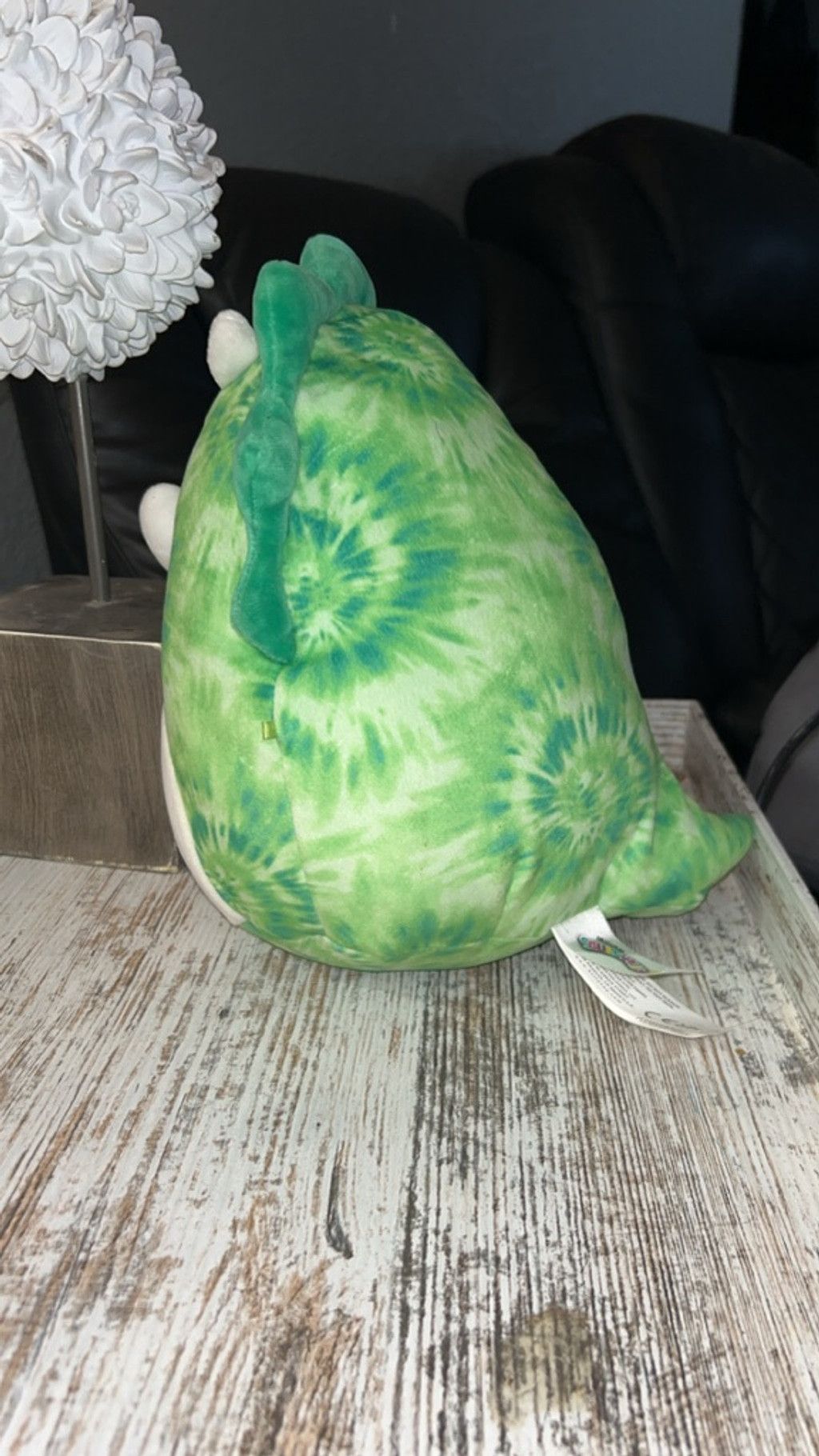 Other Girls Squishmallows Green Tie-Dye Dinosaur Stuffed Animal Size ONE SIZE - 2 Thumbnail