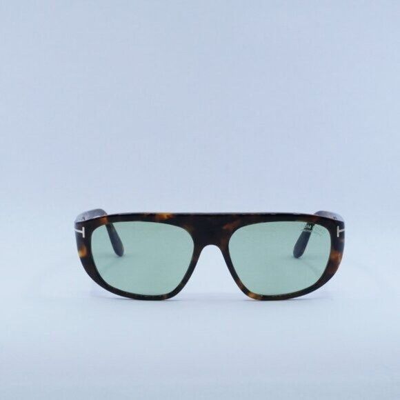Tom Ford Tom Ford Edward FT1002 52N Sunglasses Dark Havana Aviator Size ONE SIZE - 3 Thumbnail