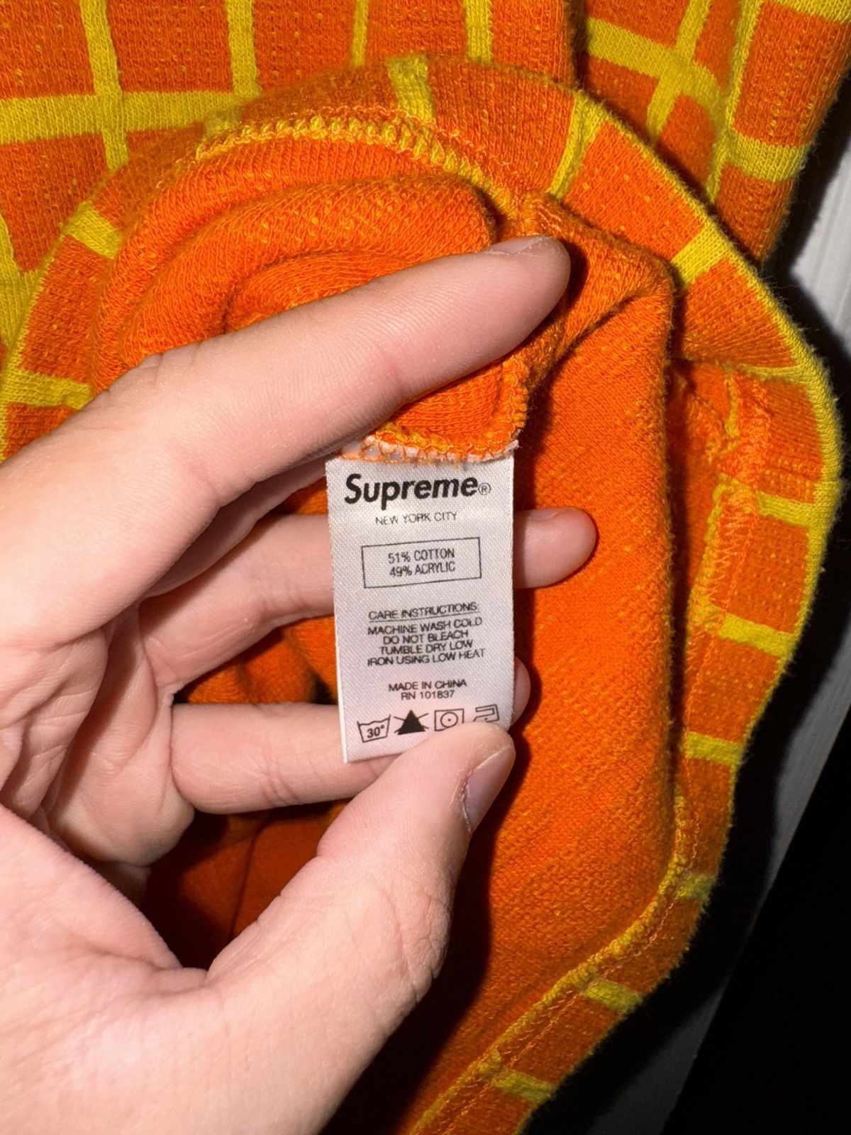 Supreme Supreme Grid Jacquard S/S Top T-Shirt Size US M / EU 48-50 / 2 - 3 Thumbnail