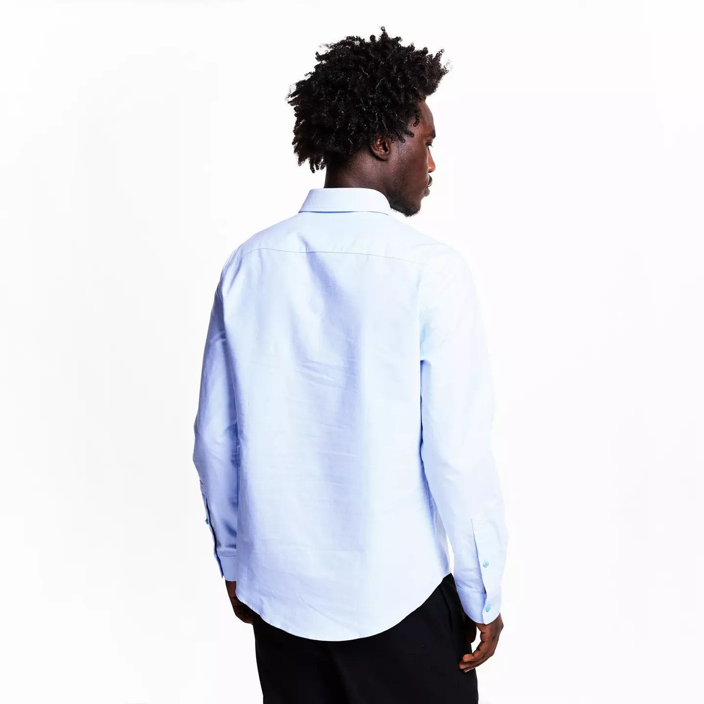 Burberry o1g2r1mq0426 Standric Long Sleeve Plain Shirt in Blue Size US XL / EU 56 / 4 - 4 Thumbnail