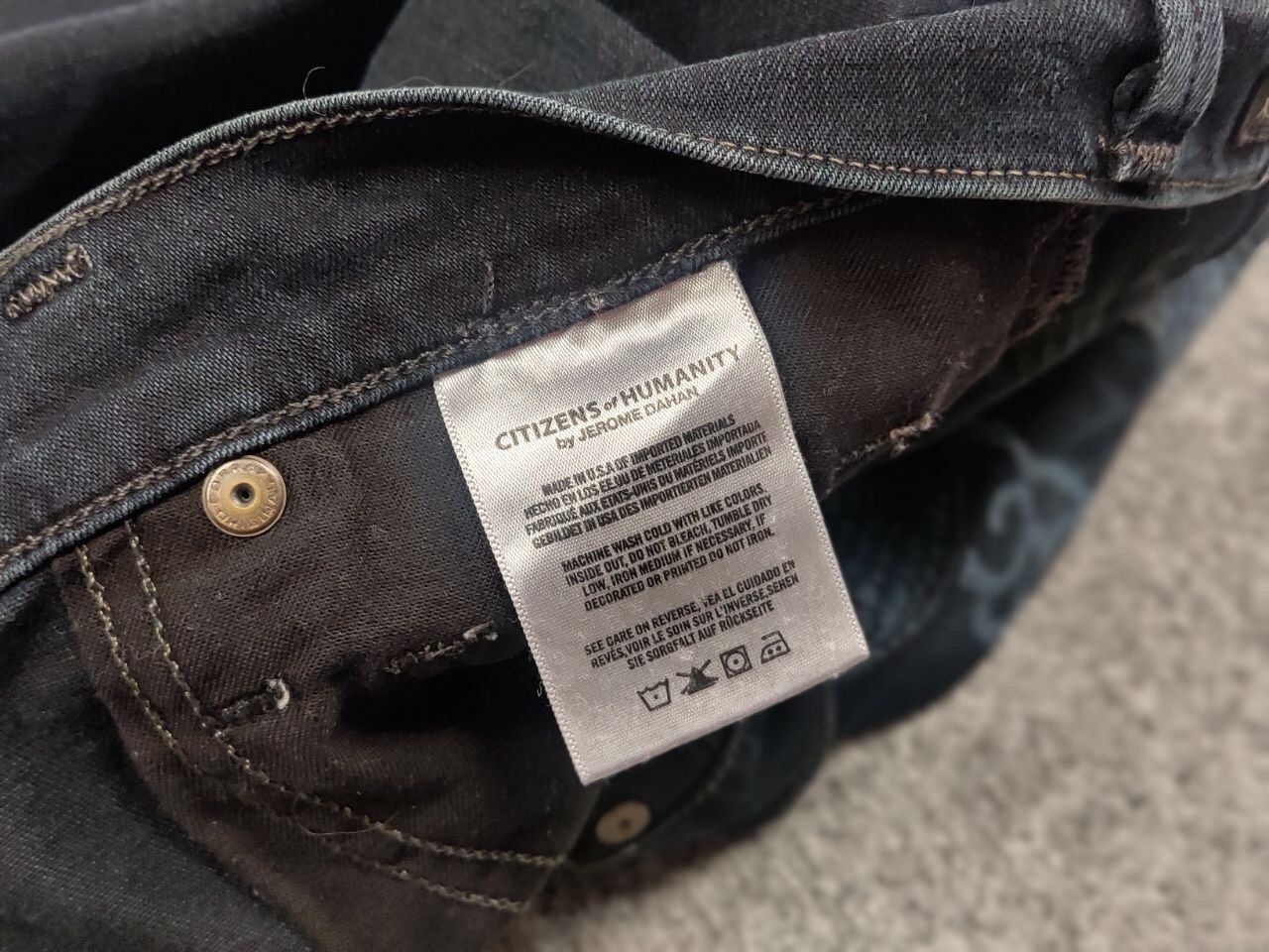 Citizens Of Humanity Citizens of Humanity Design USA Dragon Logo Denim Jeans Size 29" - 22 Thumbnail