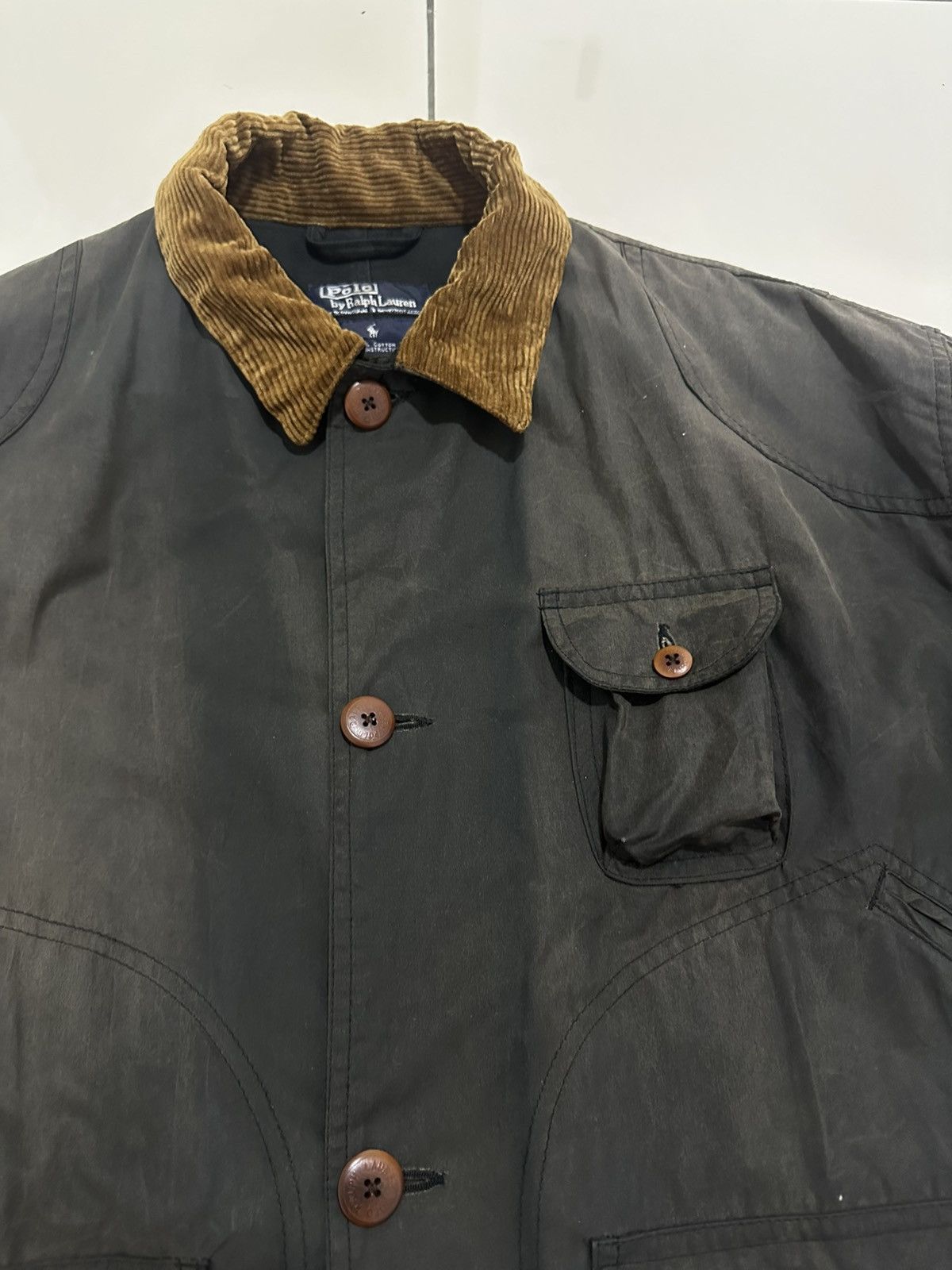Polo Ralph Lauren Vintage Polo Ralph Lauren Hunting Jacket Waxed Cotton Size US M / EU 48-50 / 2 - 5 Thumbnail