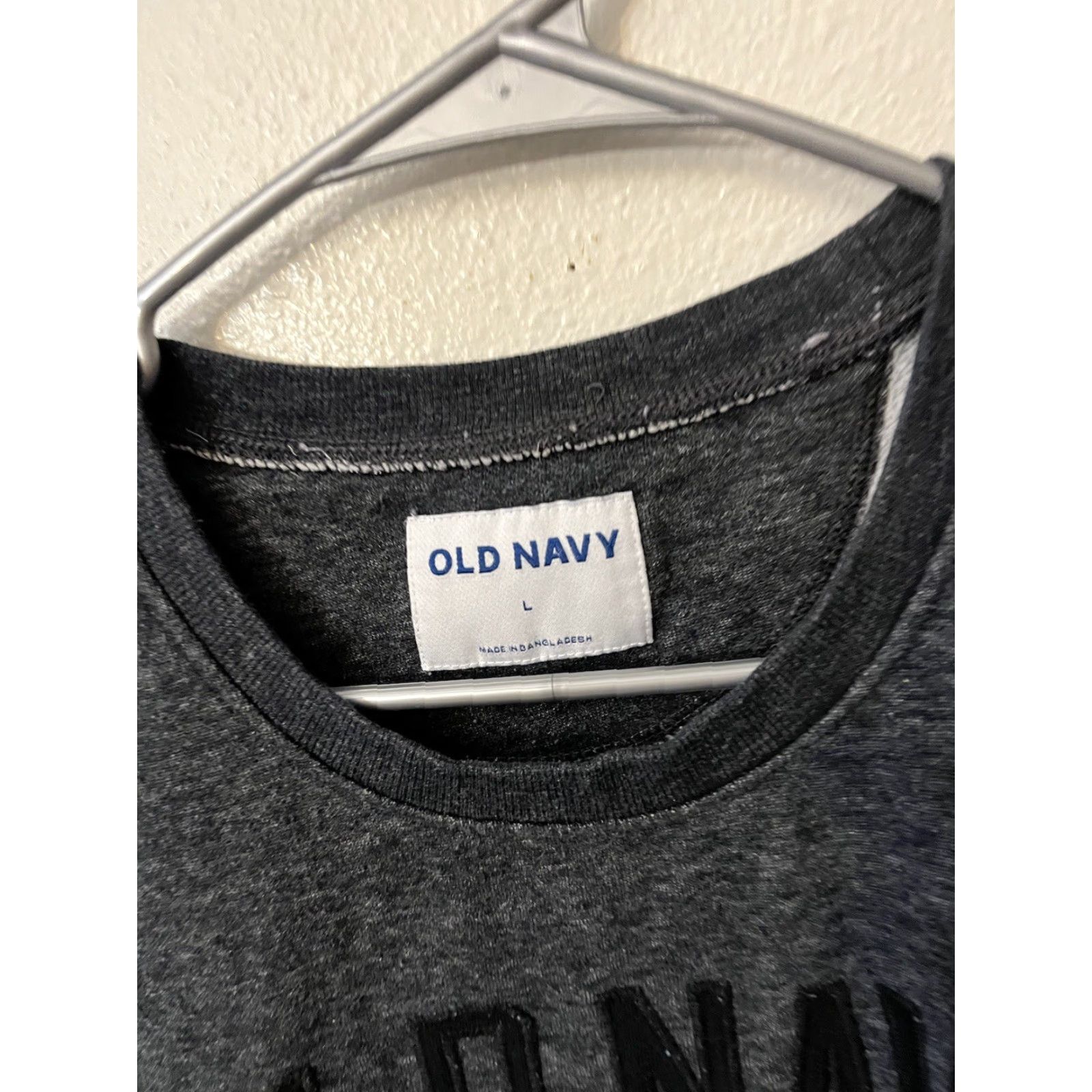 Old Navy Old Navy Sweatshirt Pullover Crew Neck Long Sleeve Men's L Gray Cotton Blend Knit Logo Size US L / EU 52-54 / 3 - 2 Thumbnail