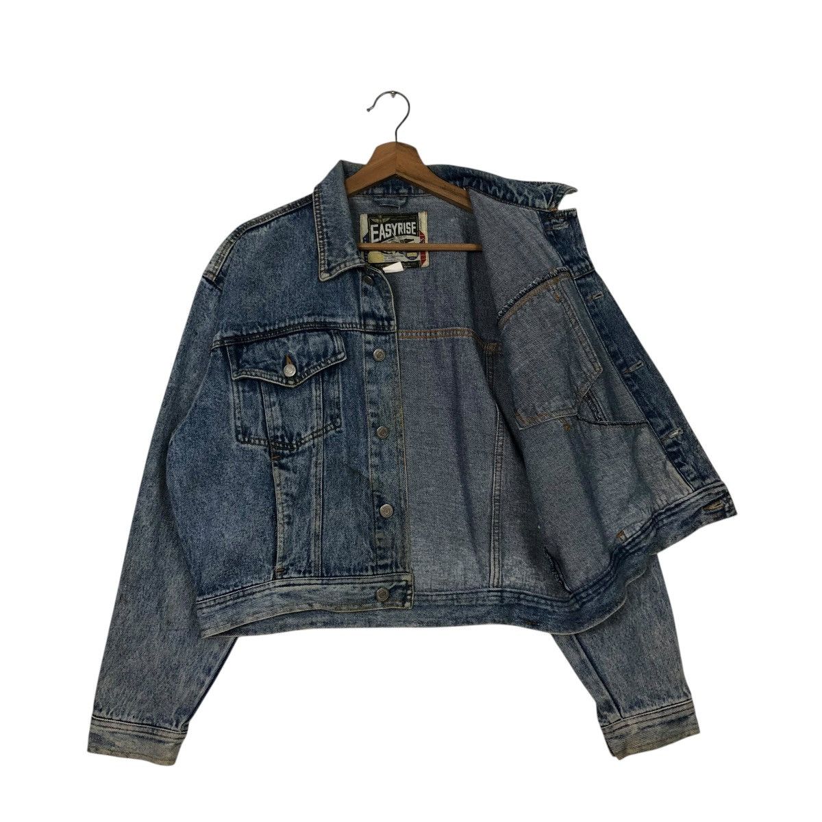 Japanese Brand 🔥VINTAGE BIKER DENIM JACKET EASY RIDE ACID ISSEY MIYAKE Size US L / EU 52-54 / 3 - 13 Thumbnail