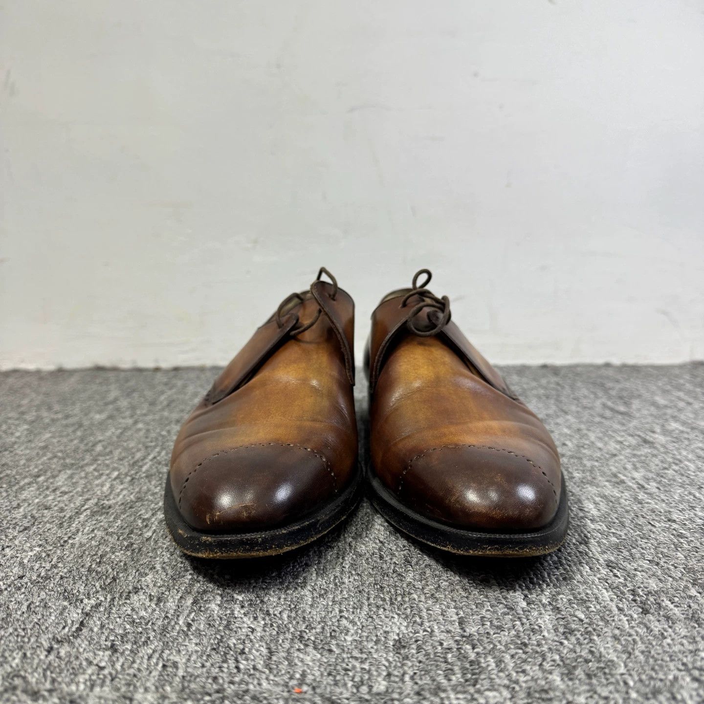 Berluti Berluti 7.5 distressed leather shoes 95 New Size US 7.5 / EU 40-41 - 2 Thumbnail