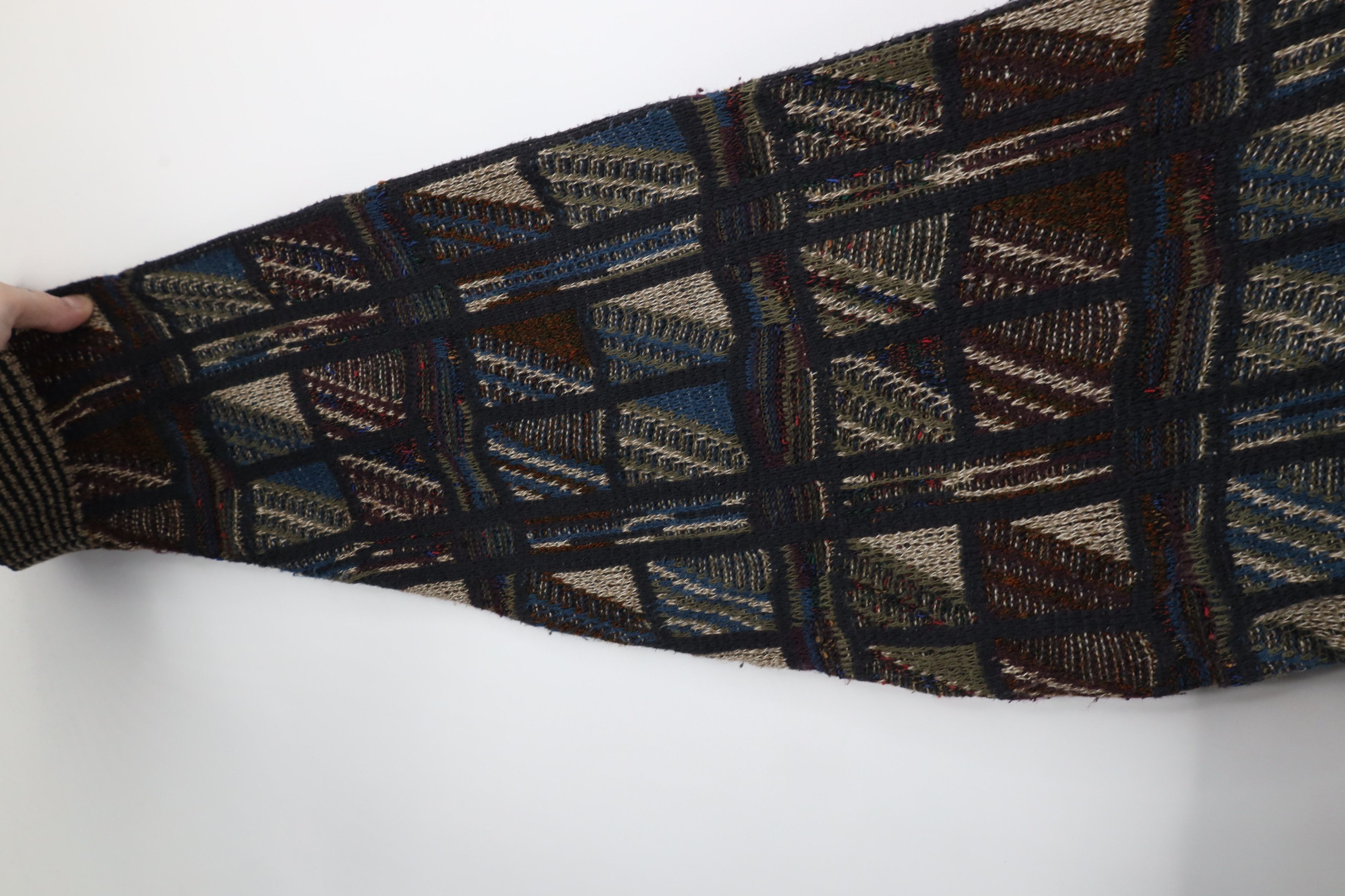 Vintage Vintage 90s Coogi Style Rainbow Checkered Knit Sweater USA Size US L / EU 52-54 / 3 - 5 Thumbnail
