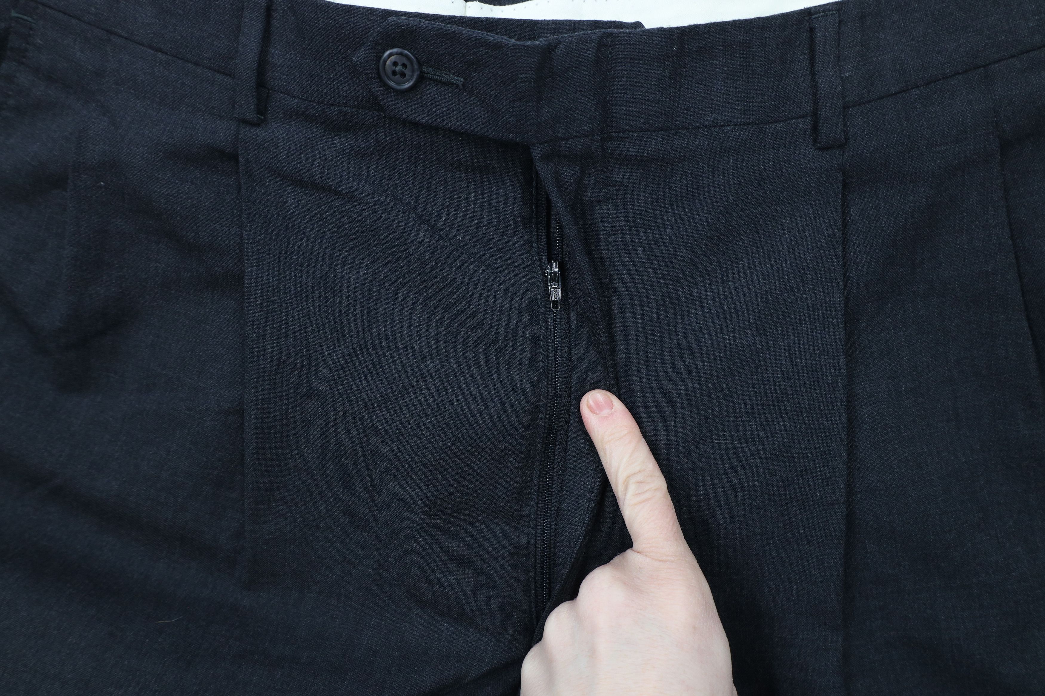 Vintage Vintage 90s Streetwear Wide Leg Wool Chino Pants Gray Size US 36 / EU 52 - 5 Thumbnail