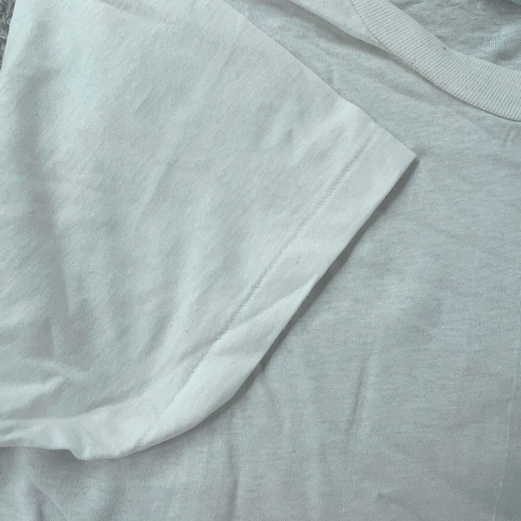 Hanes Vtg Hanes White Shirt Mens S Crewneck Short Sleeve Cotton Tee Size US S / EU 44-46 / 1 - 3 Thumbnail