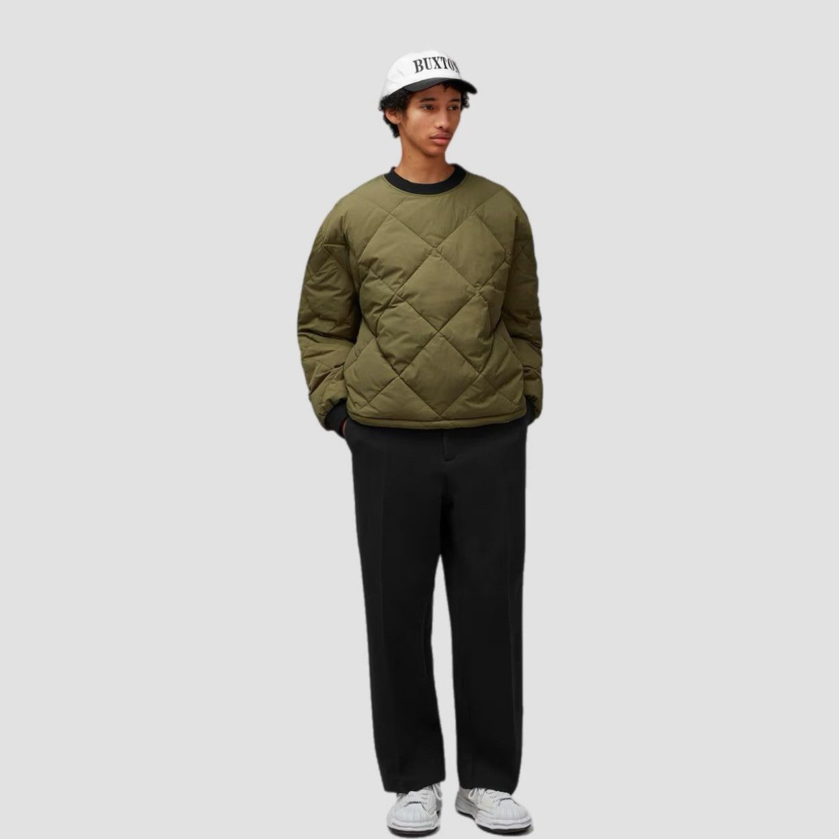 Cole Buxton Cole Buxton Quilted Crewneck Sweatshirt Size US M / EU 48-50 / 2 - 2 Thumbnail