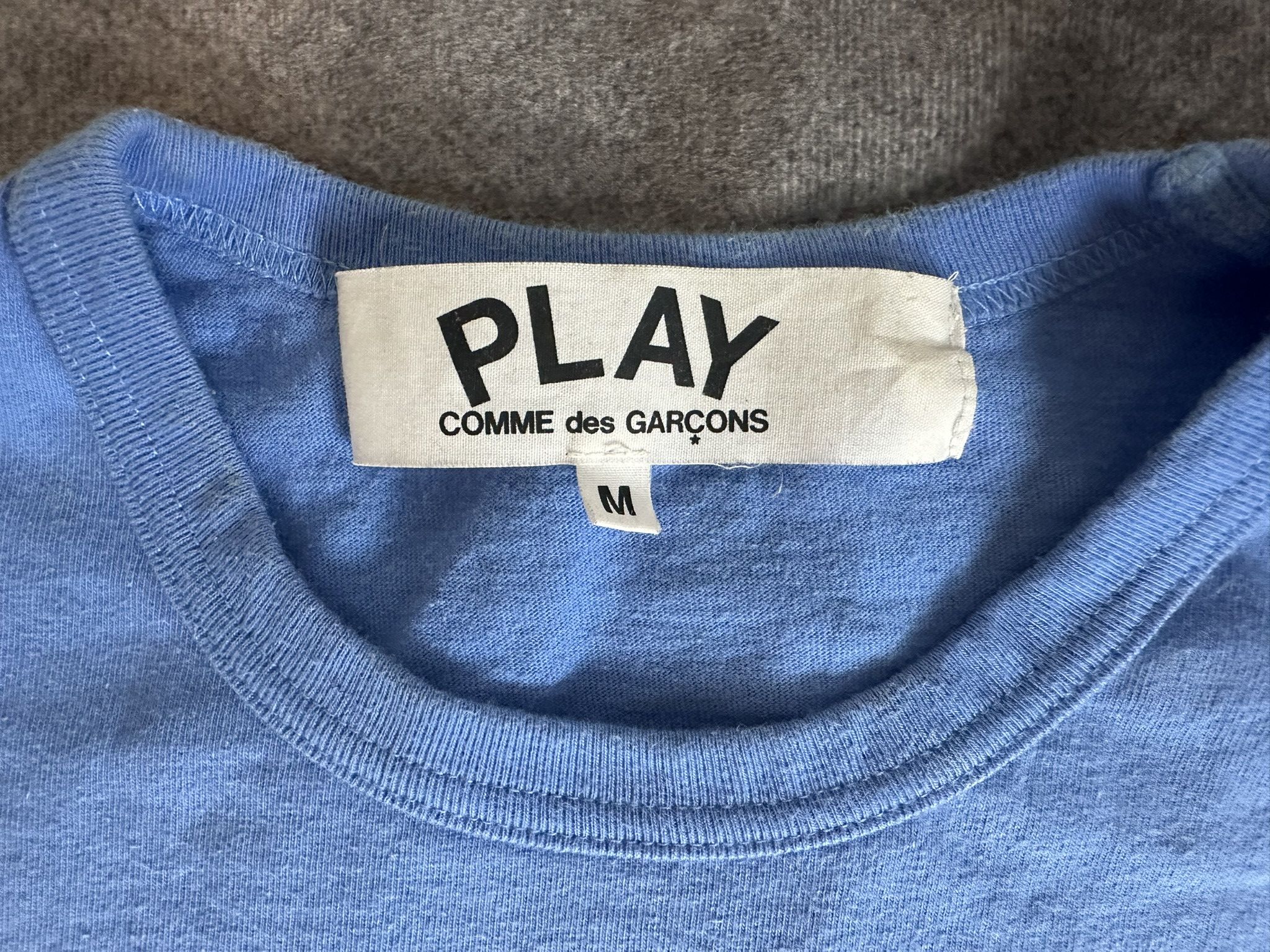 Comme des Garcons PLAY Comme des Garçons PLAY Tee — Light Blue / Heart Logo Size US M / EU 48-50 / 2 - 2 Thumbnail