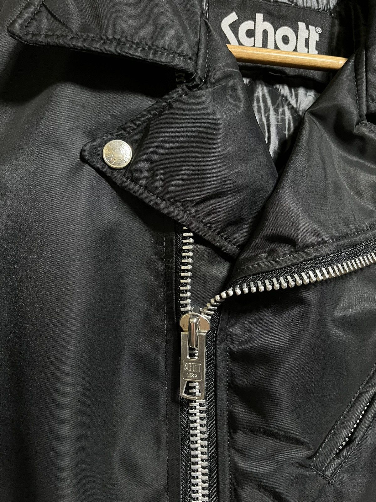 Schott × atmos SCHOTT X ATMOS NYLON DOUBLE RIDER BIKER JACKET PRIMALOFT Size US S / EU 44-46 / 1 - 4 Thumbnail