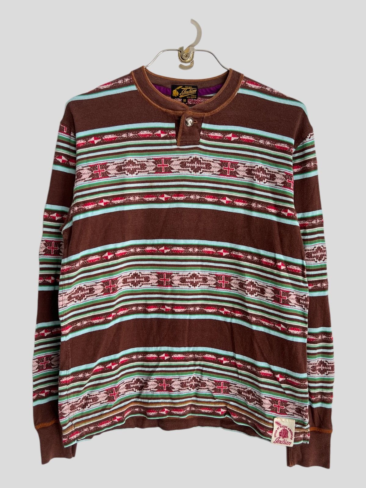 Buzz Rickson's × Indian Motorcycle × Toyo Enterprises Indian Motorcycle Toyo Ent Native Navajo Chimayo LS Shirt Size US S / EU 44-46 / 1 - 1 Thumbnail