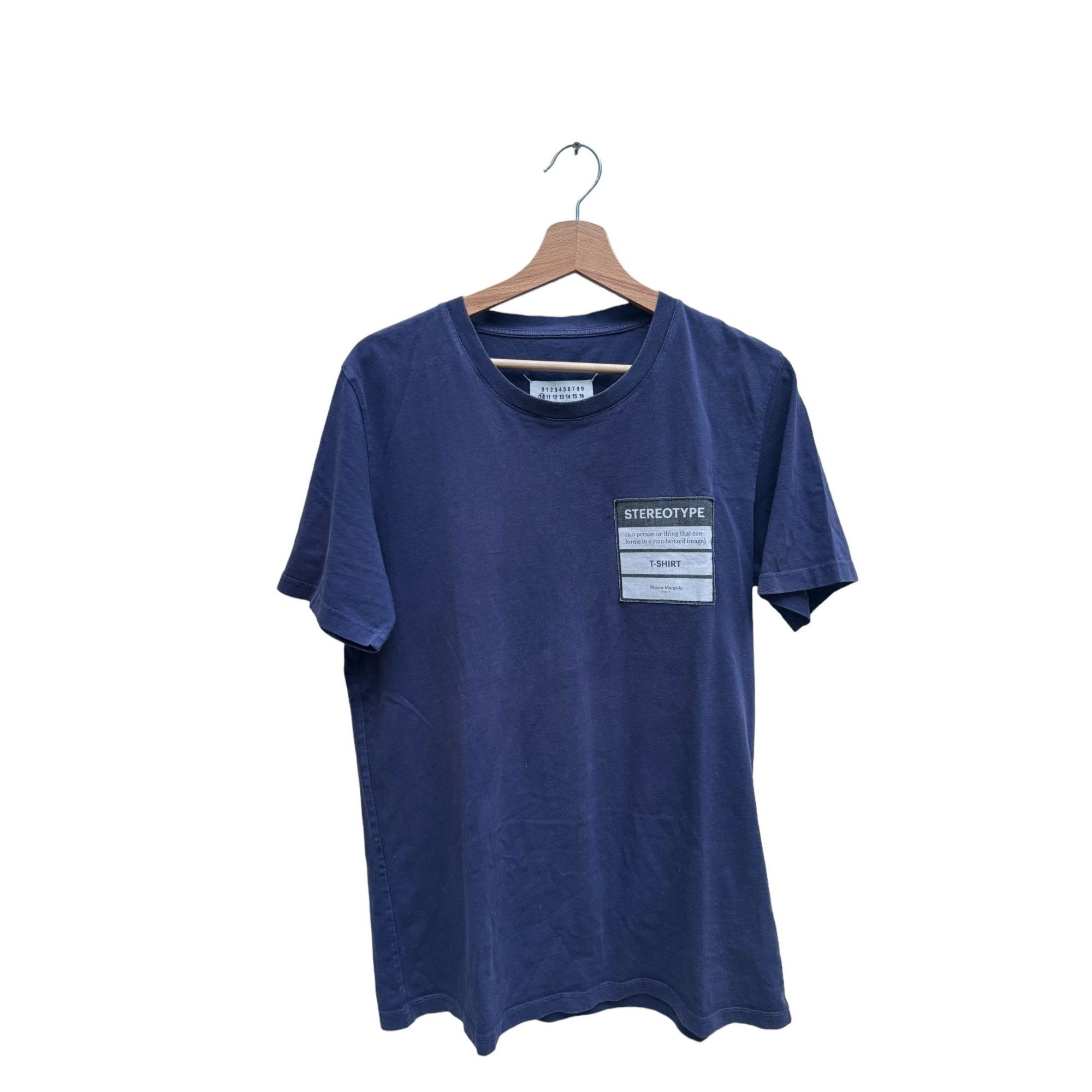 Maison Margiela Navy Stereotype T-shirt Size US M / EU 48-50 / 2 - 1 Thumbnail