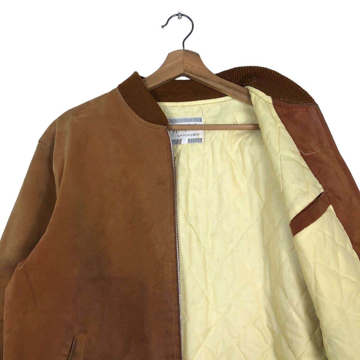 Japanese Brand 🔥Vintage Hi Suede Zipper Bomber Jacket Inspire Issey Miyake Size US L / EU 52-54 / 3 - 12 Thumbnail