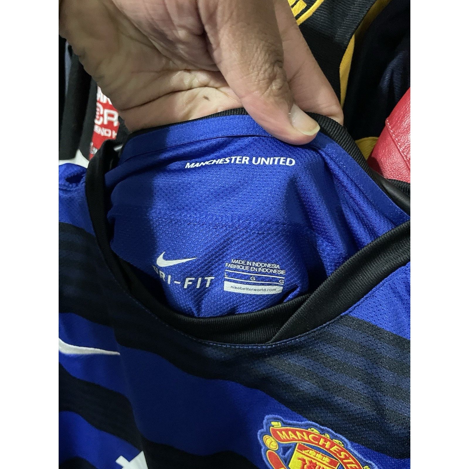 Nike Size Youth L (14-16yo)-Manchester United Wayne Rooney Jersey Size US L / EU 52-54 / 3 - 3 Thumbnail