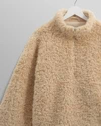 Wax London Beige faux fur quarter zip Size US L / EU 52-54 / 3 - 3 Thumbnail