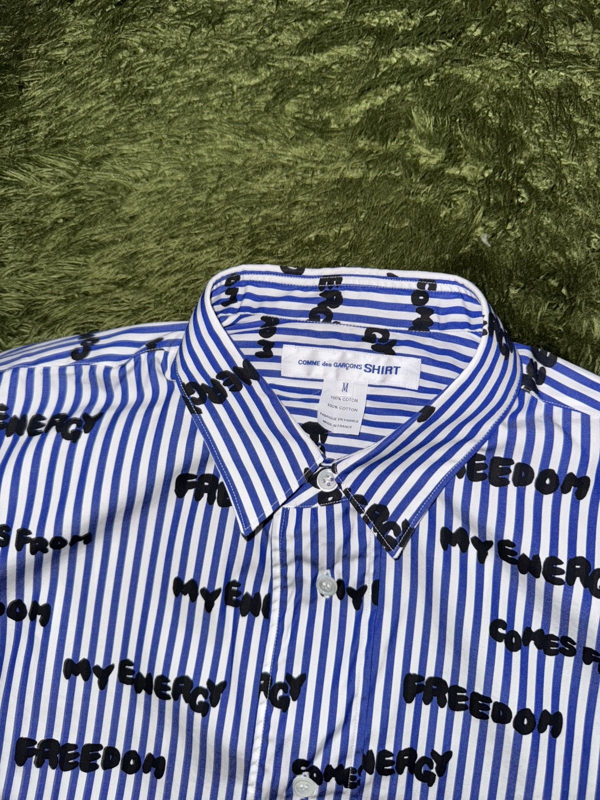 Comme des Garcons SHIRT [M] COMME des GARÇONS Shirt 24AW FRANCE MADE Lettering Shirt Size US M / EU 48-50 / 2 - 3 Thumbnail