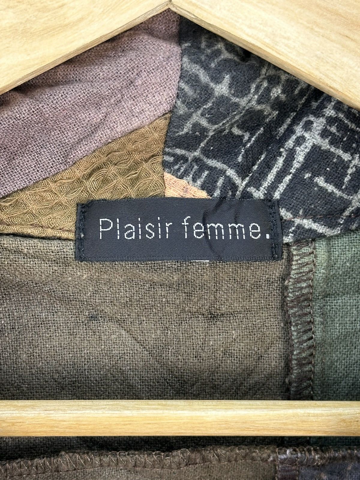 Japanese Brand Plaisir Femme Avant Garde Patchwork Vest Size L / US 10 / IT 46 - 9 Thumbnail